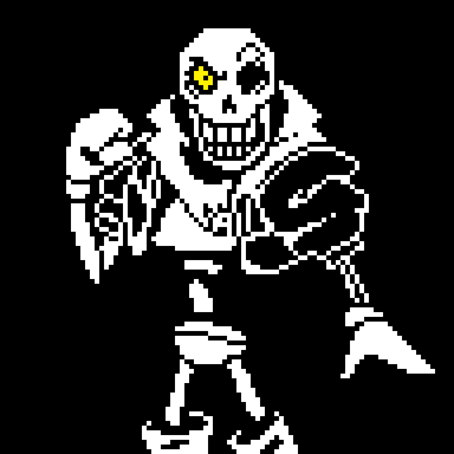 I took a couple hours to remake the Backbone Papyrus Battle Sprite to have it in HD, here you go