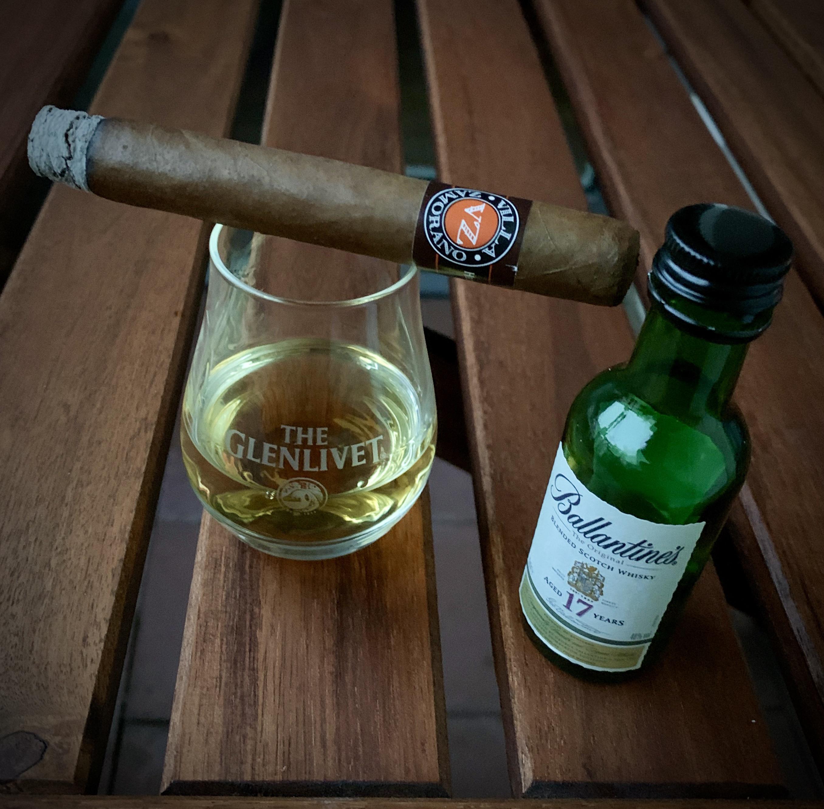 Just couldn’t resist…so I picked my cheapest cigar and a small bottle