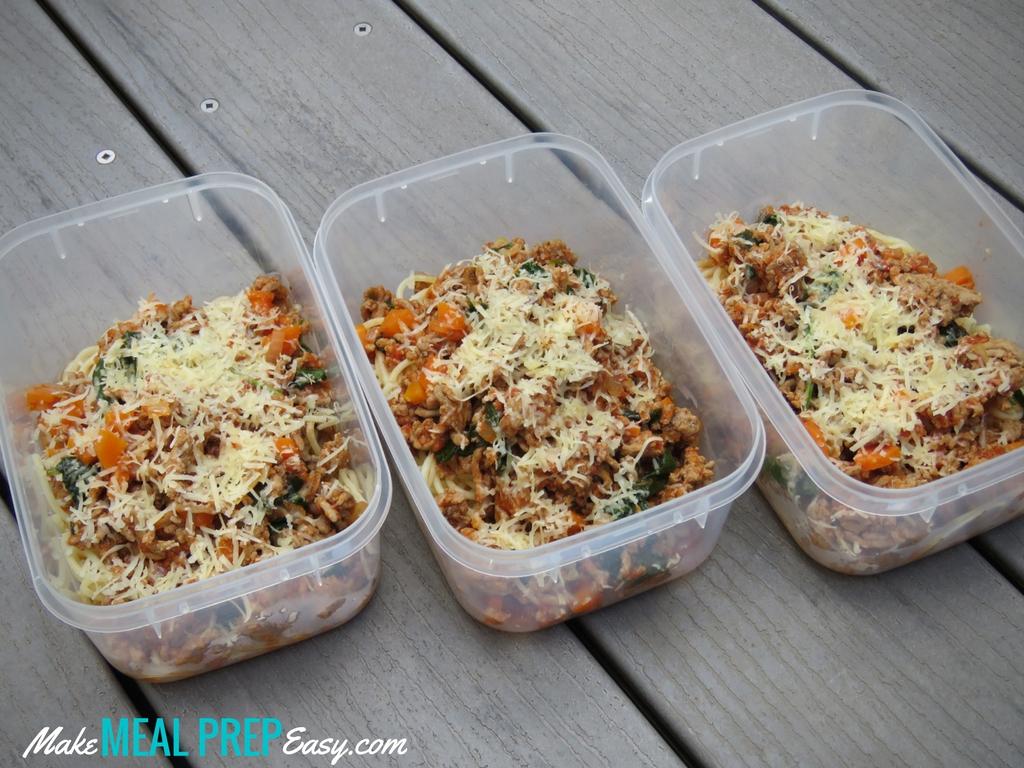 Super Simple Spaghetti Bolognese Meal Prep r/MealPrepSunday