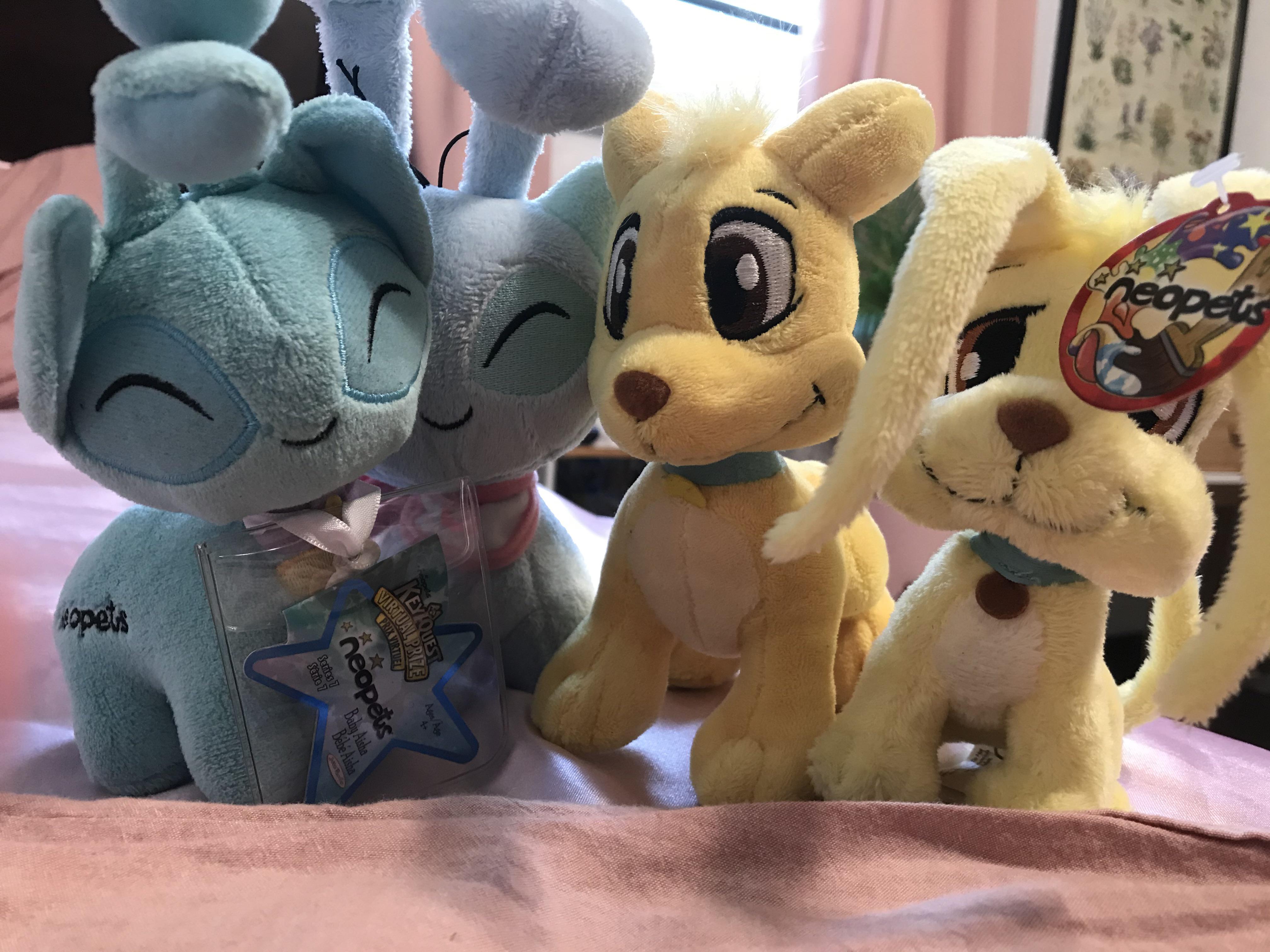 The complete squad! My favorite neopets plushes in my collection! Baby