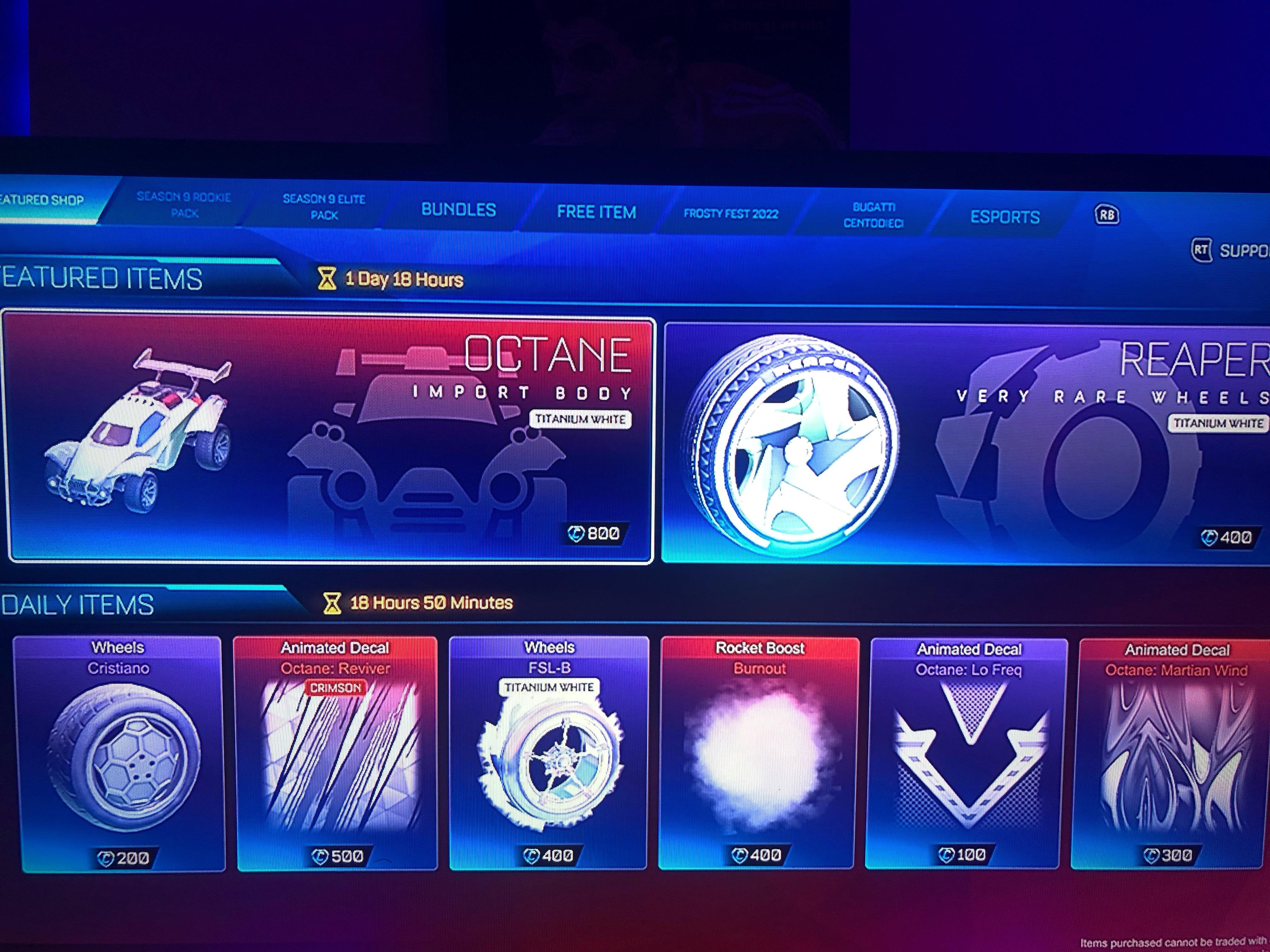 By far the best item shop ever. r/RocketLeague