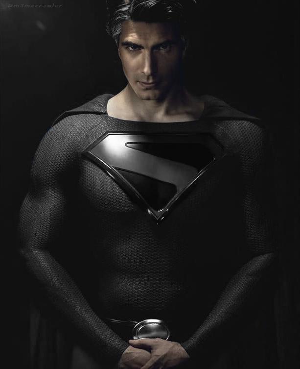 [Fan Art] Brandon Routh as Black Suit Superman