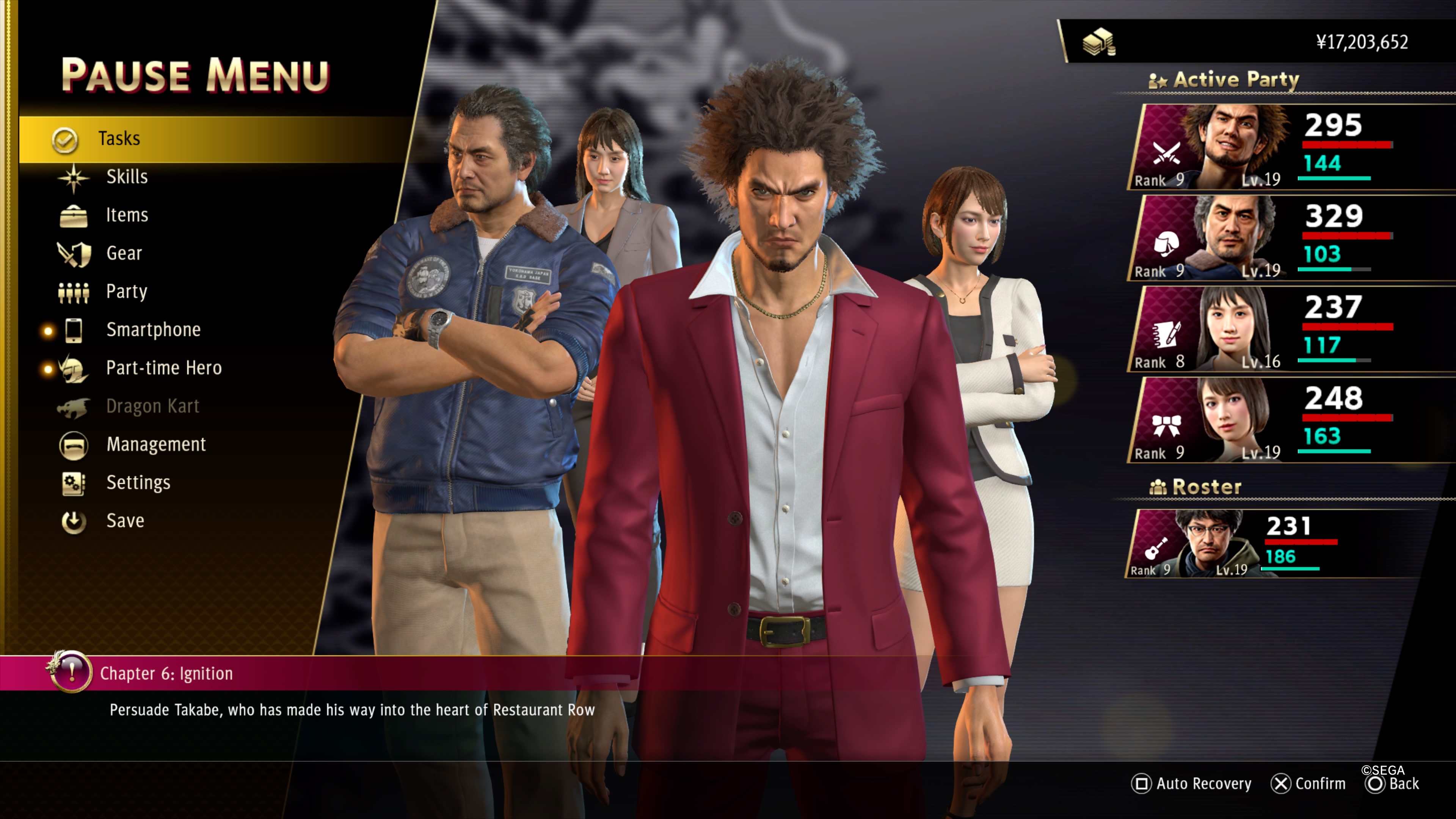 Reached top 1 in Management in Yakuza 7, chapter 6. Don't know what to