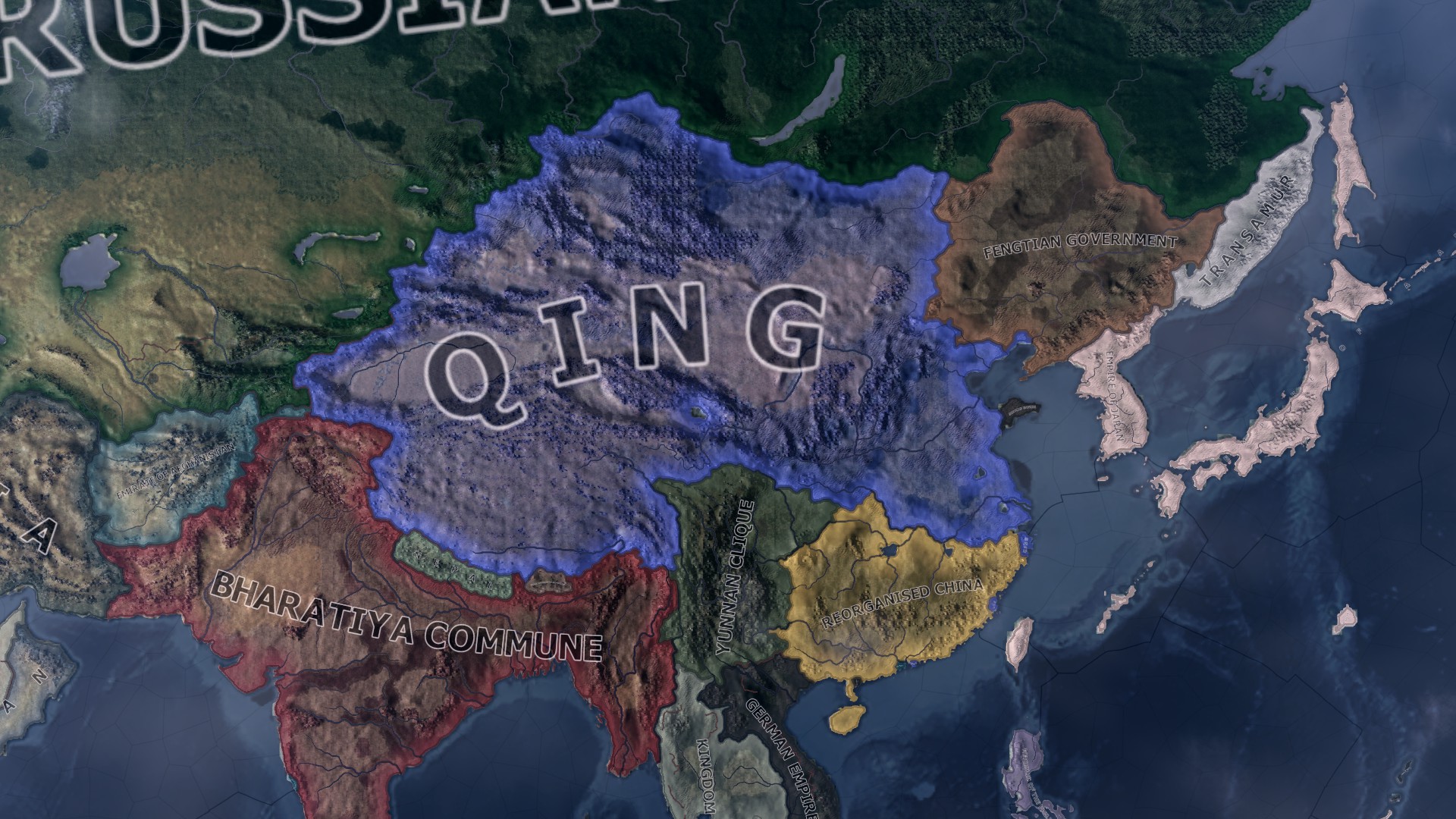 AI Qing decided to restore itself to former glory... r/hoi4