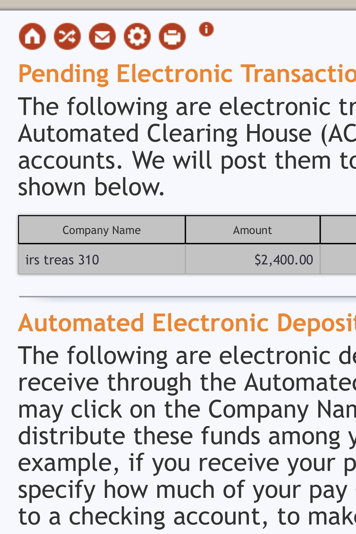 Deposit pending for 5/6/2020, put in DD info on 4/24/2020. stimuluscheck
