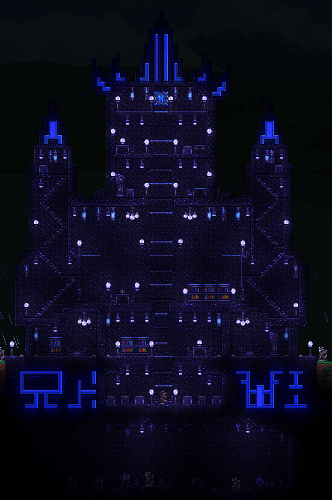 Granite Citadel My first nonwood Rectangle build r/Terraria