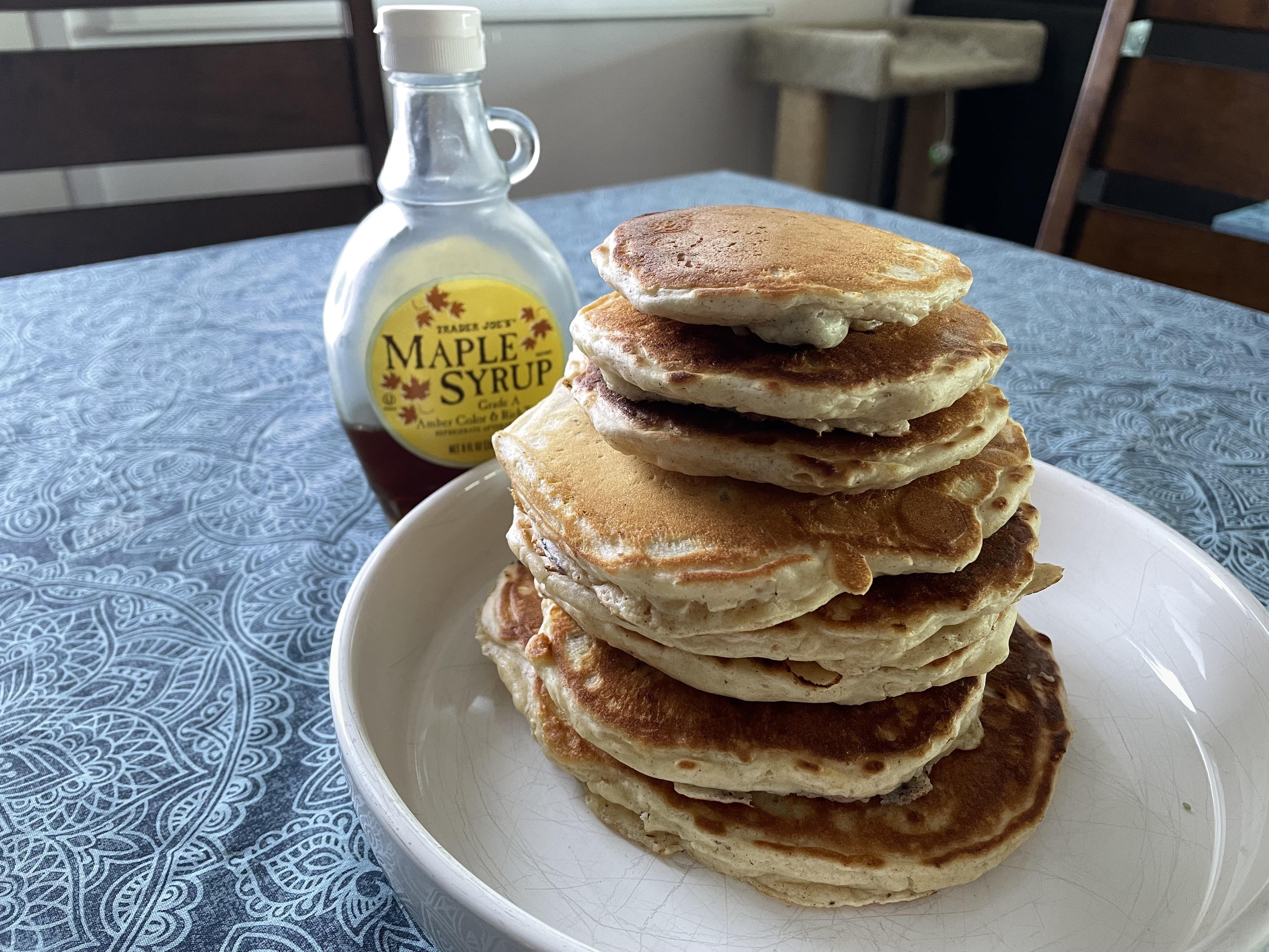 [homemade] pancakes no buttermilk. r/food