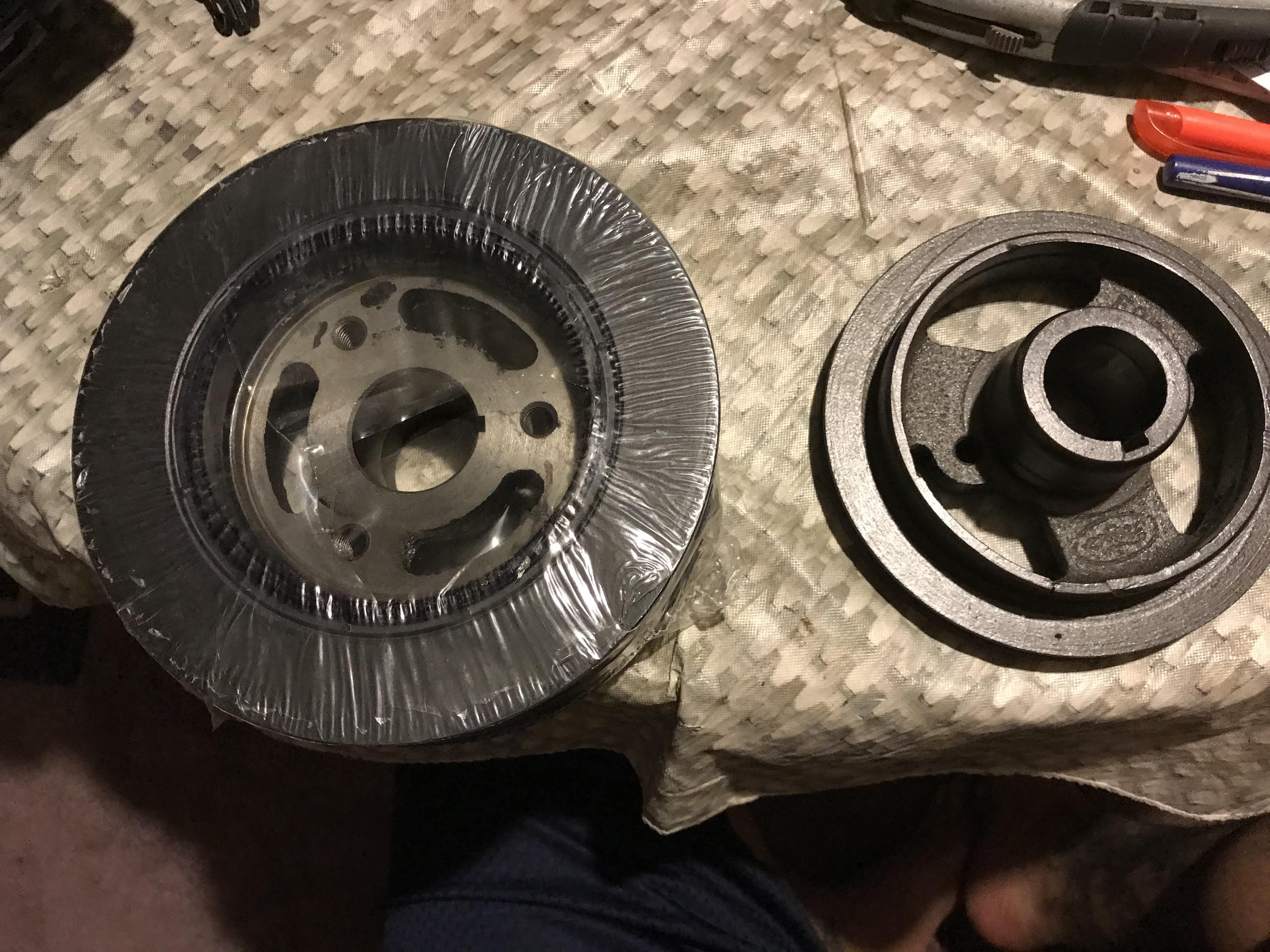Is it ok to use heavier larger harmonic balancer and damper for Ford