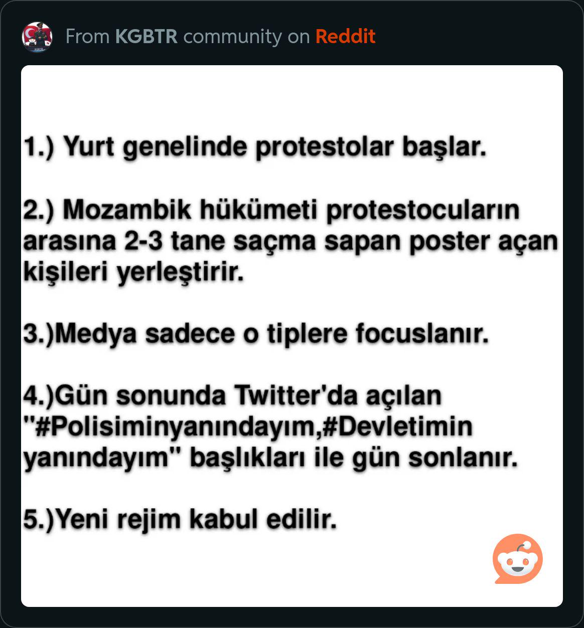 Mozambik ülkesine şeriat gelecek diye çok korkuyorum r/vlandiya