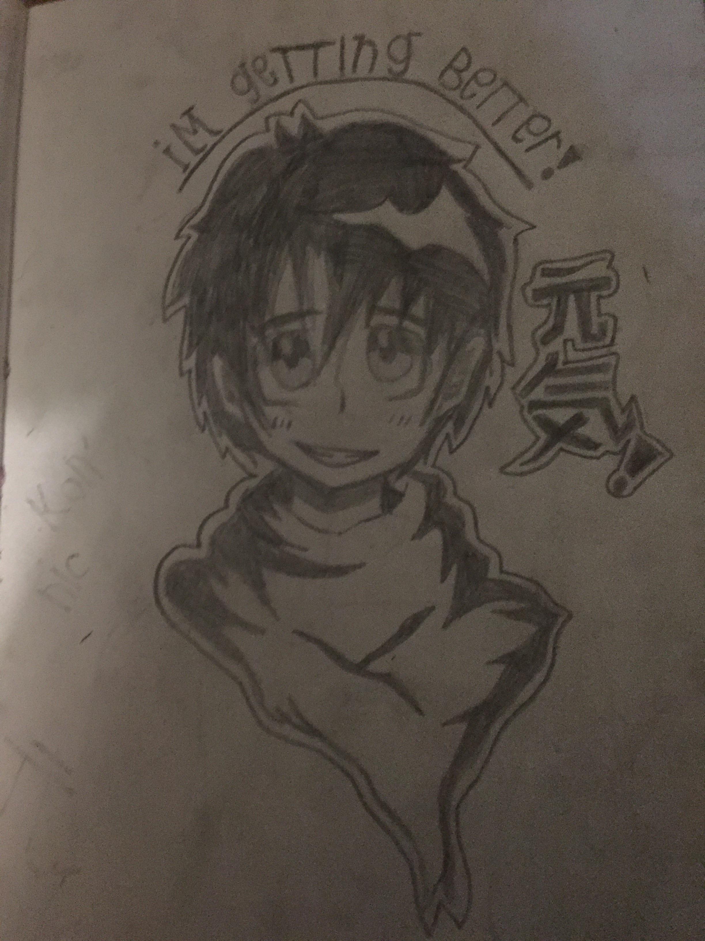 A little sketch I did (Japanese translation yo what’s up) r/drawing