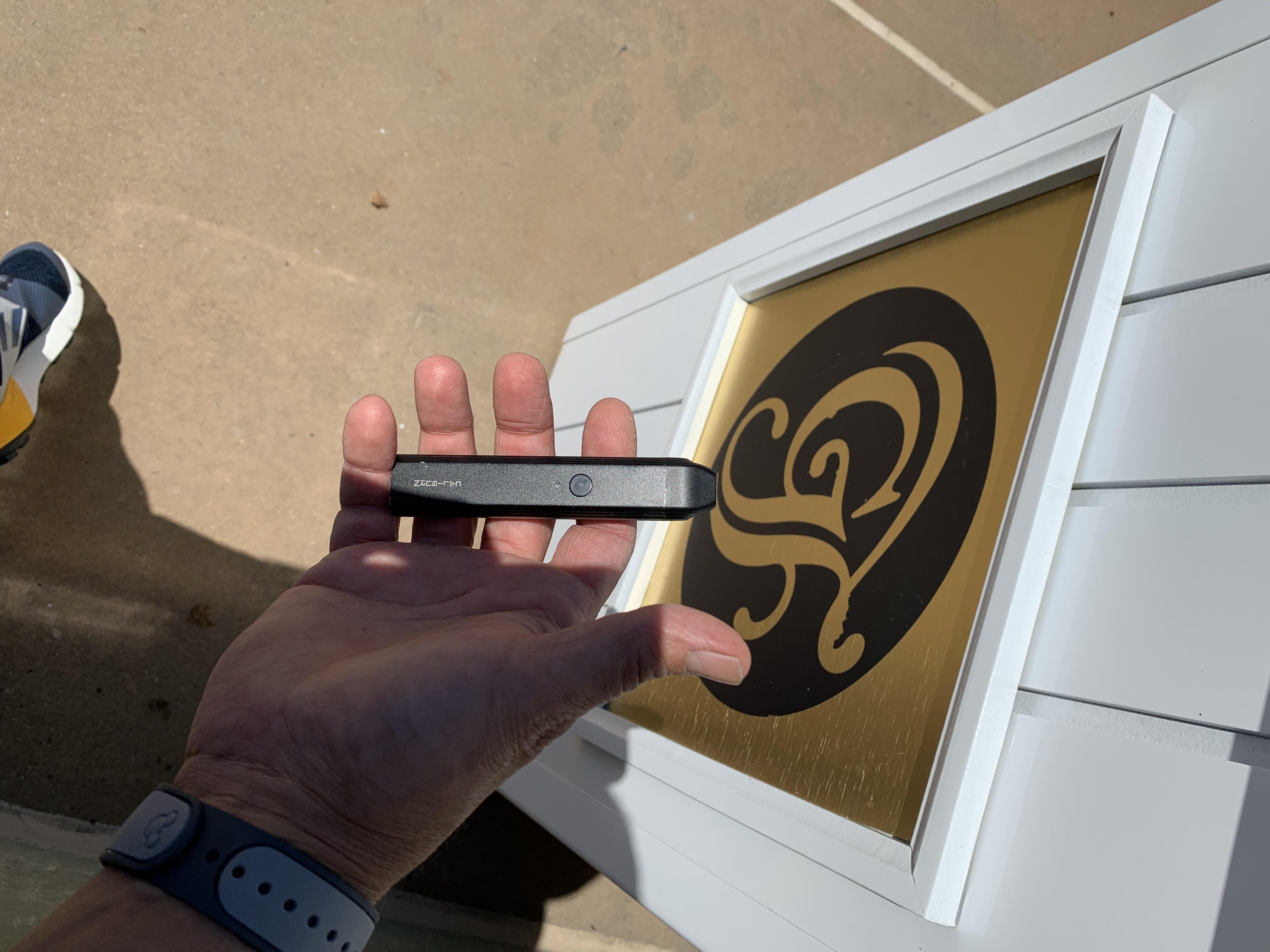 Hand check at one of only 2 spots to vape/smoke at the Grand Floridian