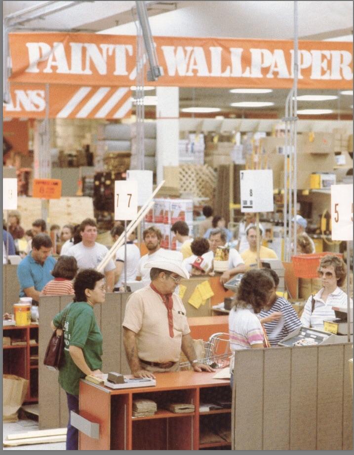 Inside a Home Depot store in 1984 r/80s
