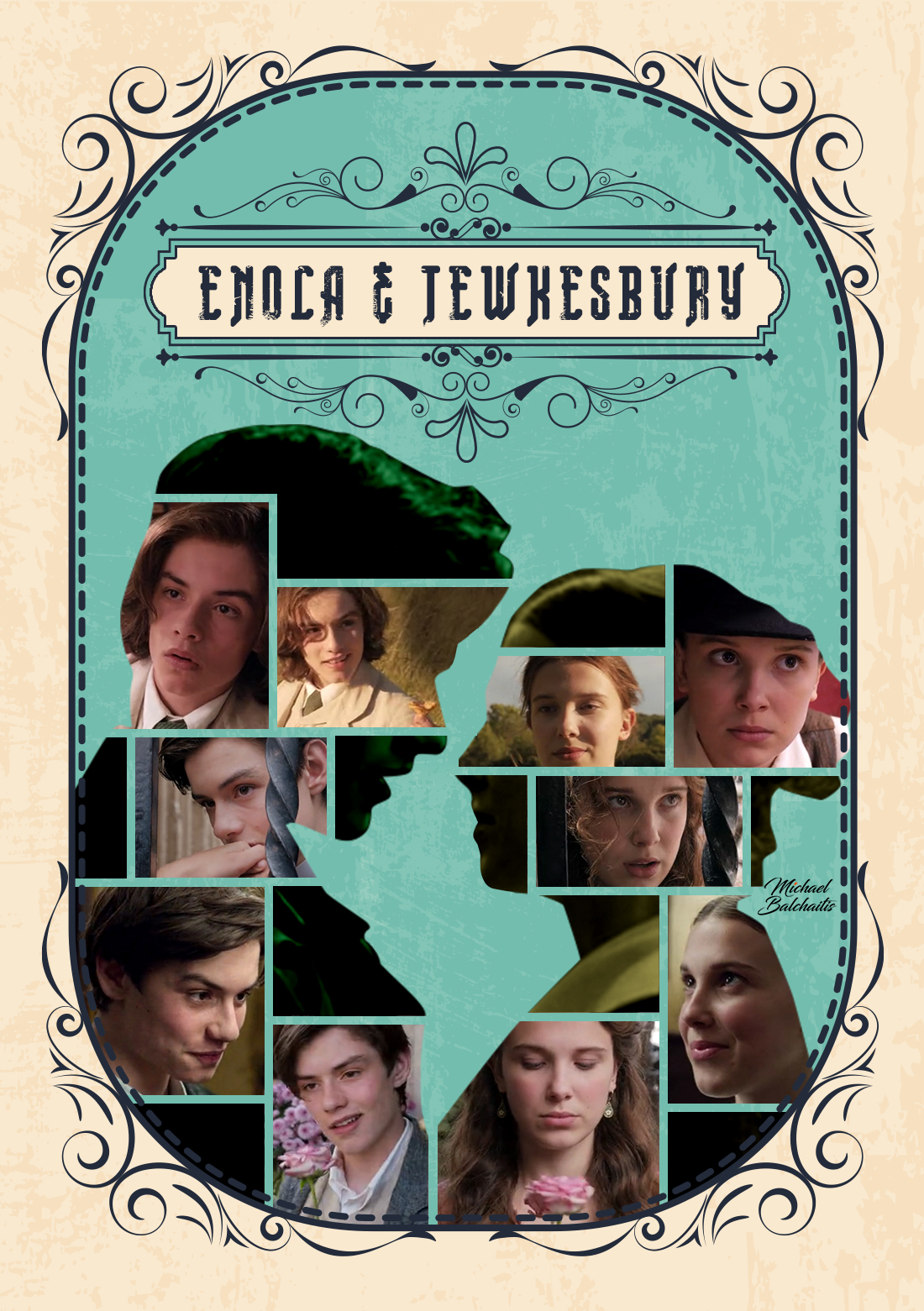 Enola Holmes and Tewkesbury. By Michael Balchaitis