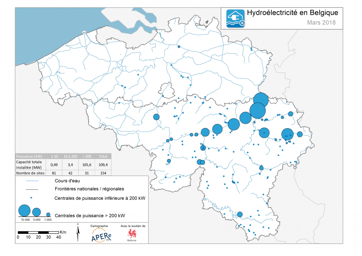 Pain Points En Lien Avec La Carte Hydrographique Belge Map of Hydroelectricity in Belgium (2018) belgium