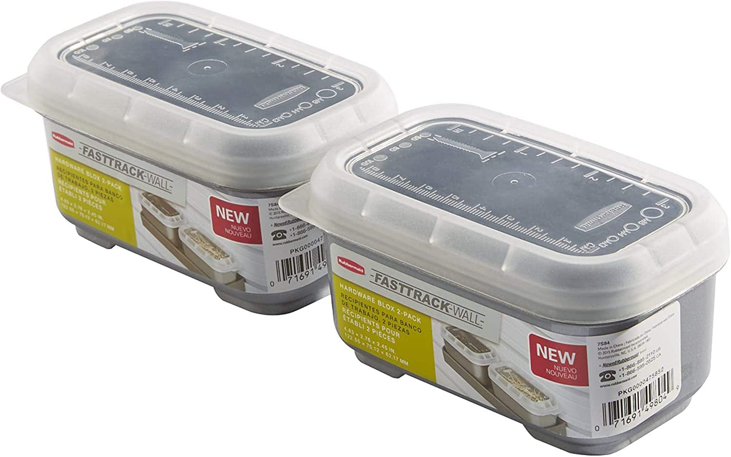 2Pack Rubbermaid FastTrack Wall Bench Blox Bin 1.70 + Free Shipping w