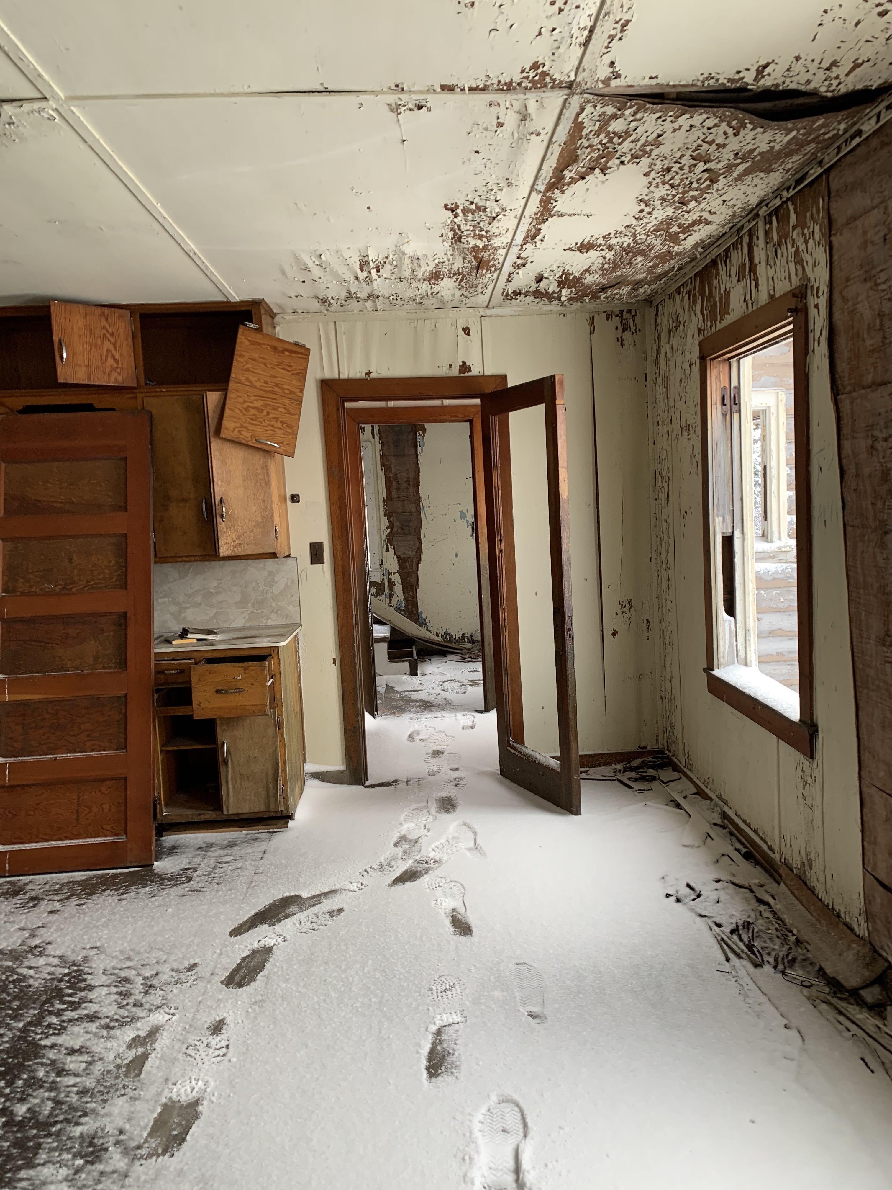 Abandoned Orphanage down the river from Kwethluk, Alaska. Known locally