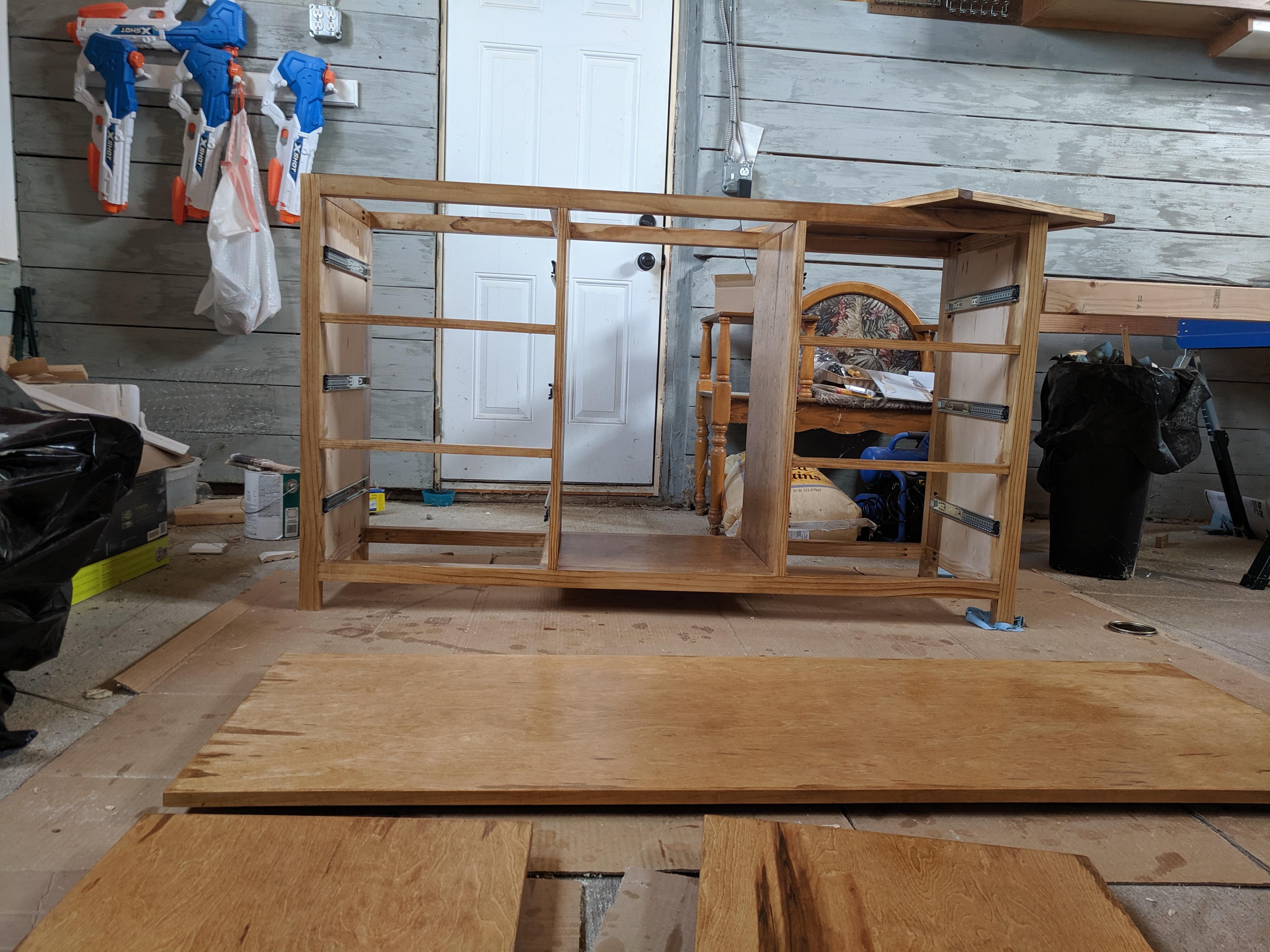 Sons dresser is almost done! Super proud of how well it's coming