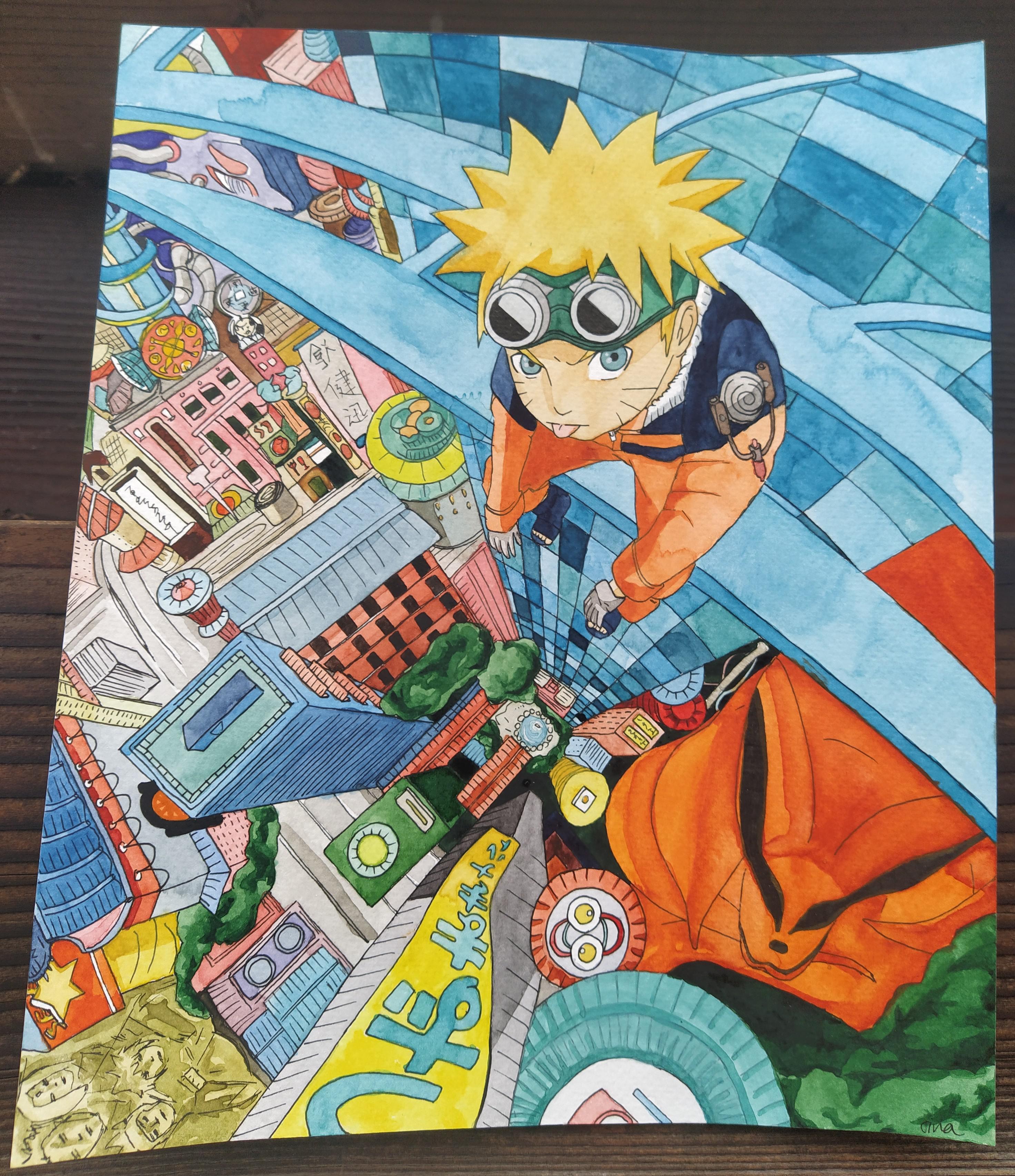 My Naruto watercolor art r/Naruto