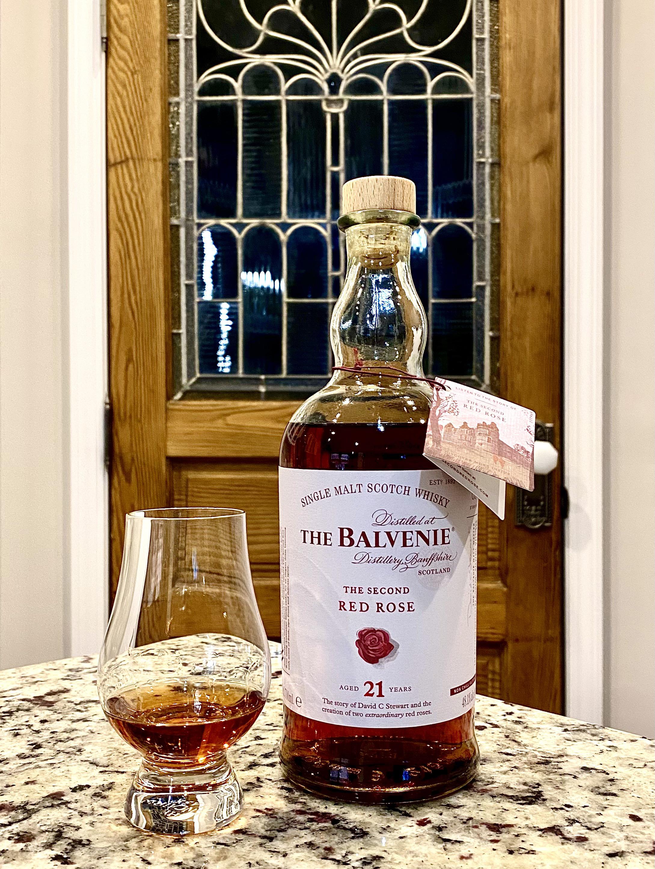 Balvenie 21 Year Second Red Rose whiskey