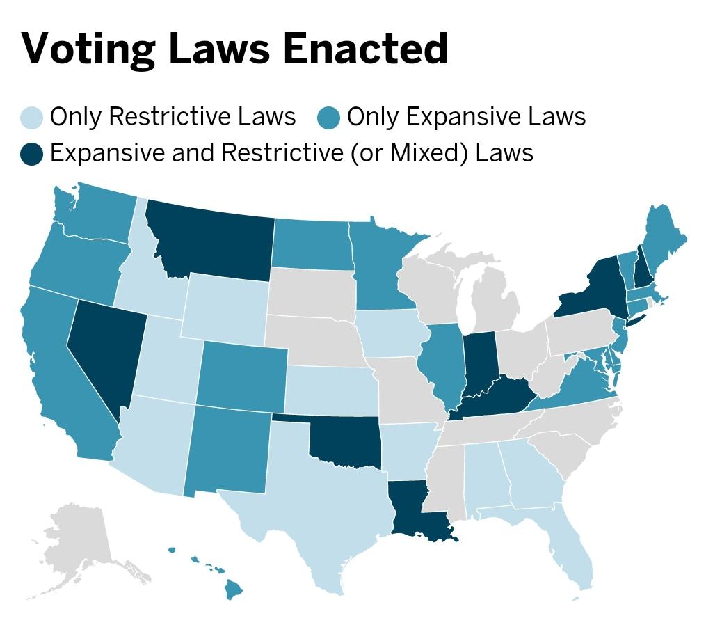 2021 Voting Laws r/ChurchOfSuffrage