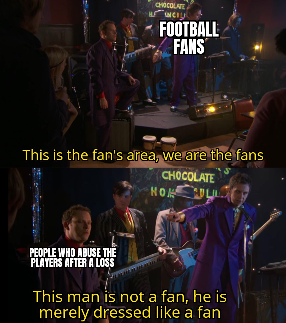 Just a reminder that real sports fans support their team through victory and defeat r