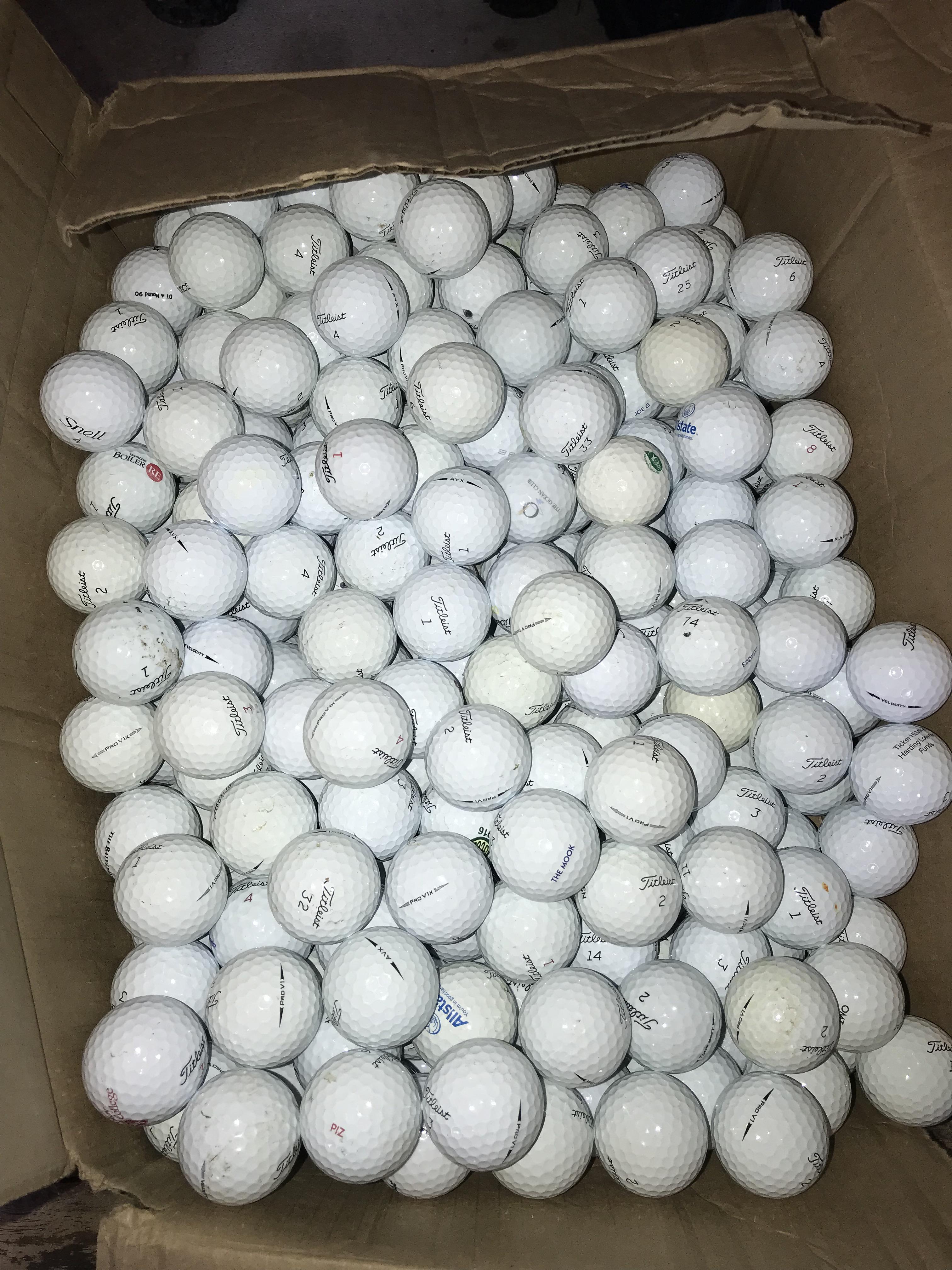 Every year some guy throws out hundreds of balls in the same trashcan