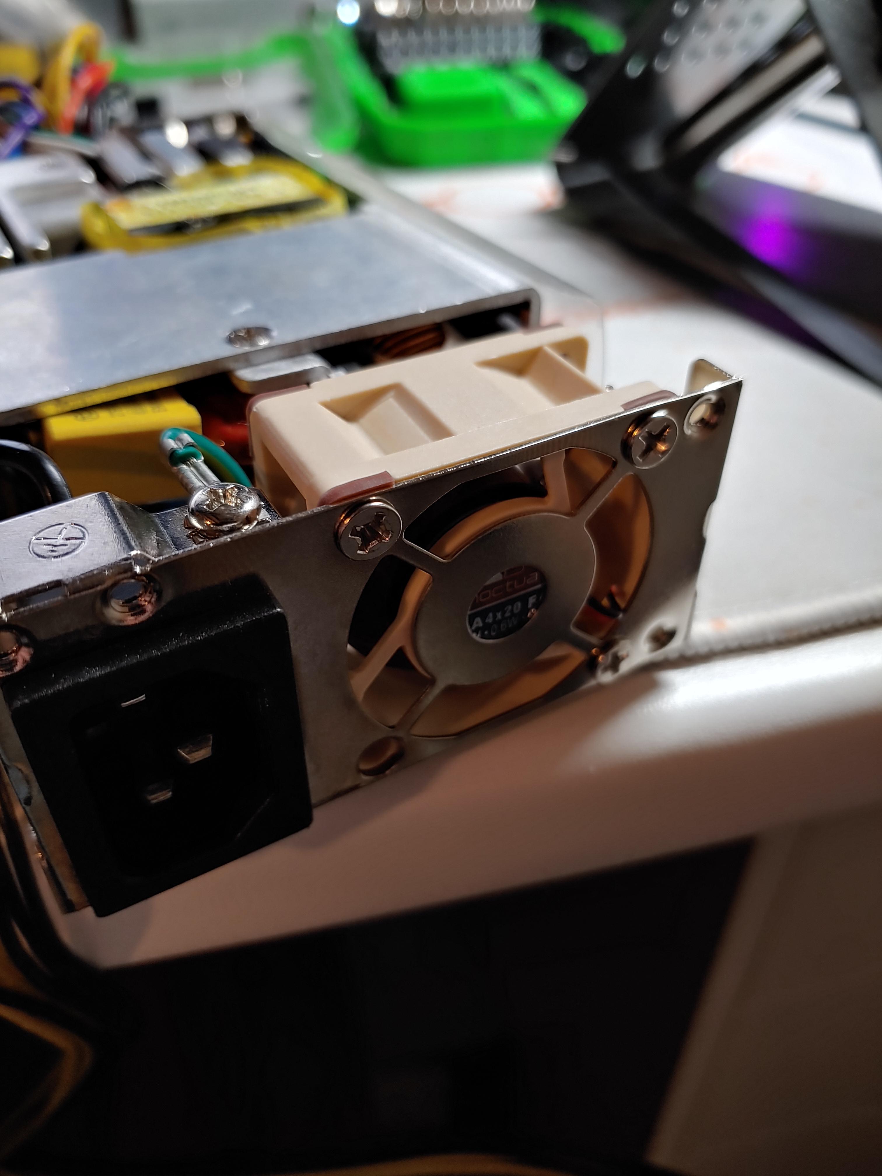 Noctua power supply fan swap issues r/sffpc