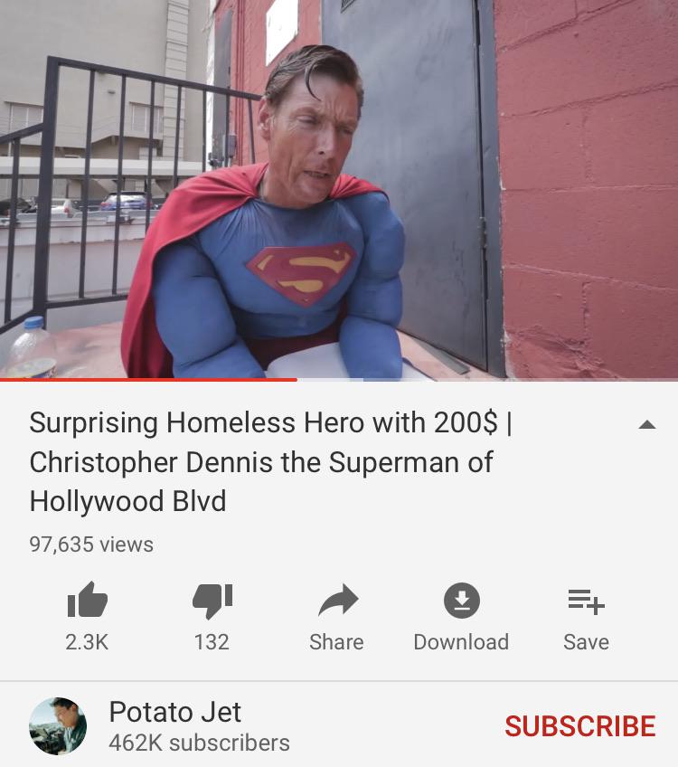 I just watched this video it’s heartbreaking, such a good guy. Helped