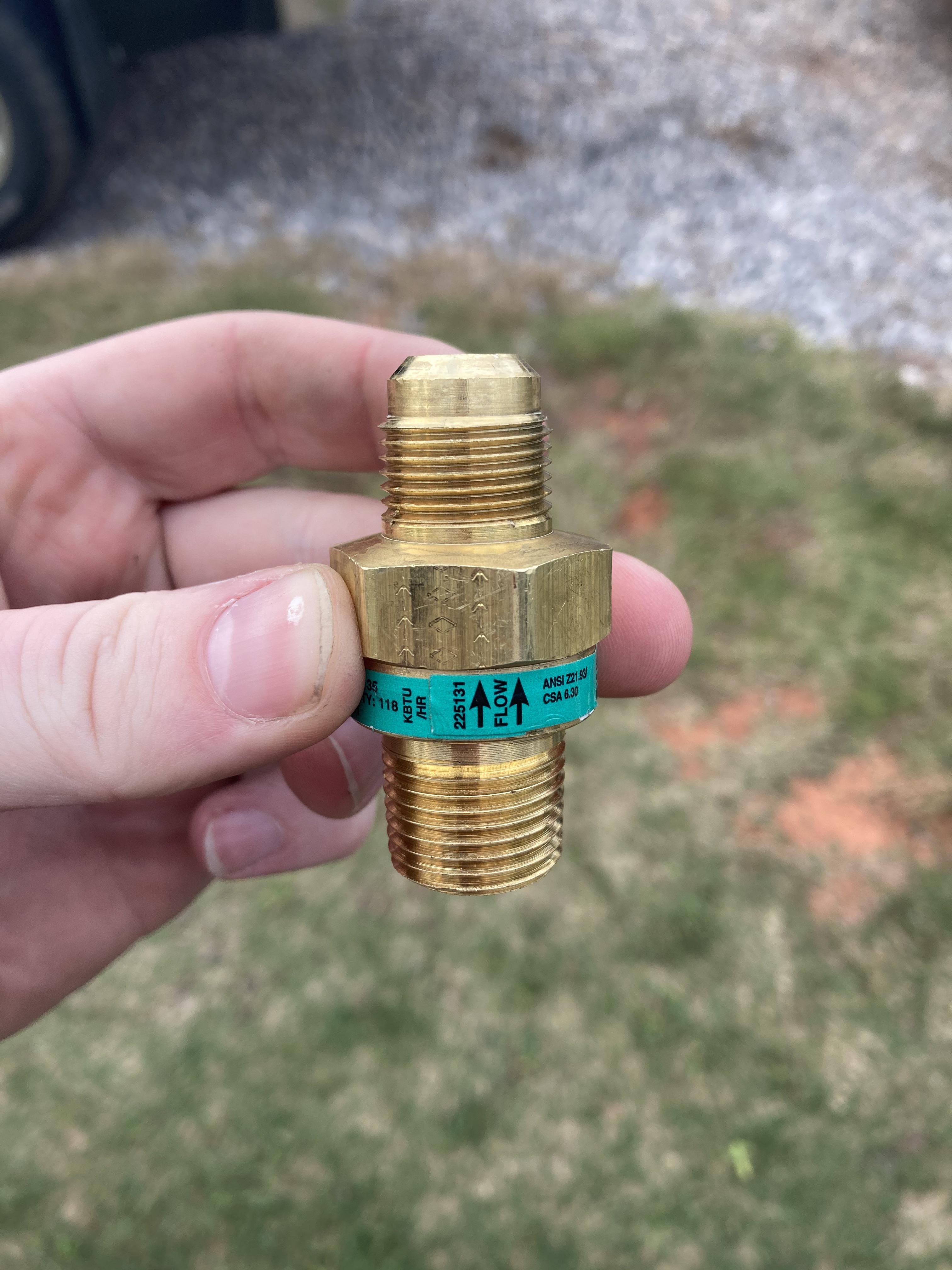 Please tell me they just put the sticker on backwards for this gas