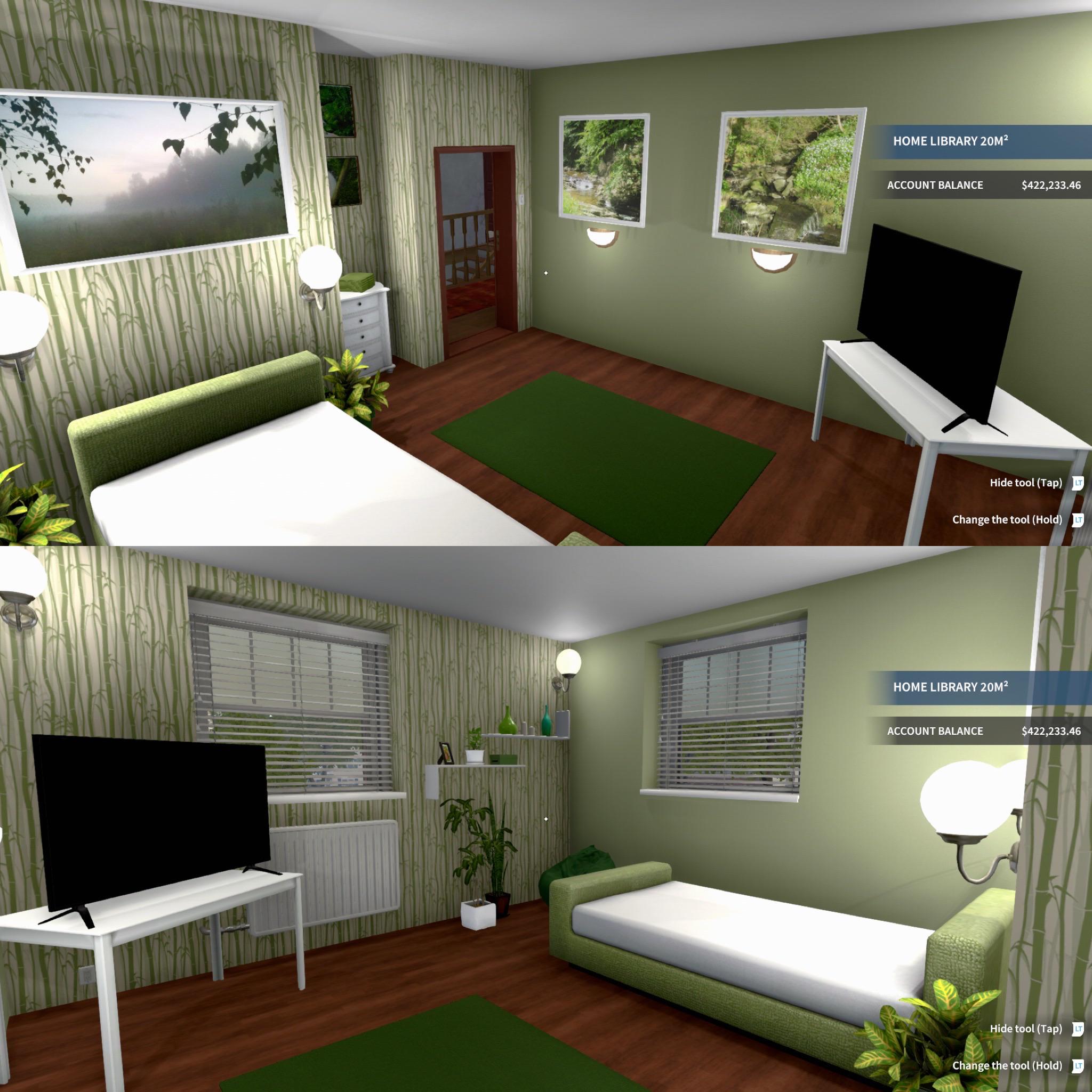 Calming bedroom scene created on House Flipper 🏡 r/HouseFlipper