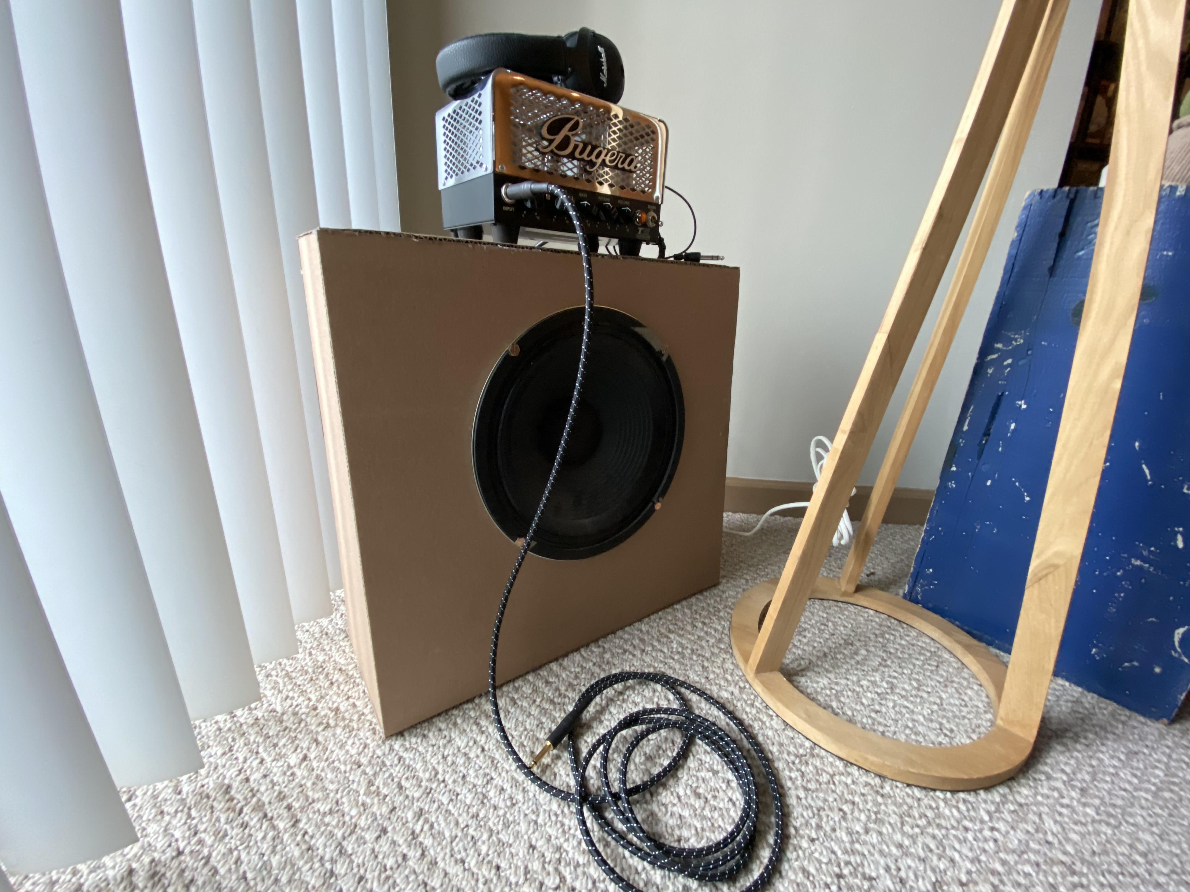 Saturday isolation DIY project cardboard speaker r/GuitarAmps