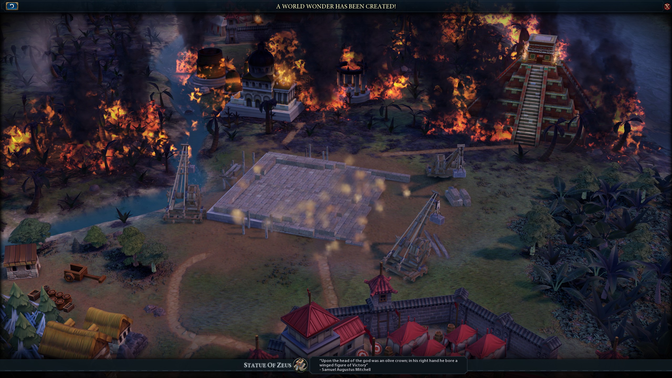 I don't think Zeus likes having his Statue built next to monuments to other gods and religions