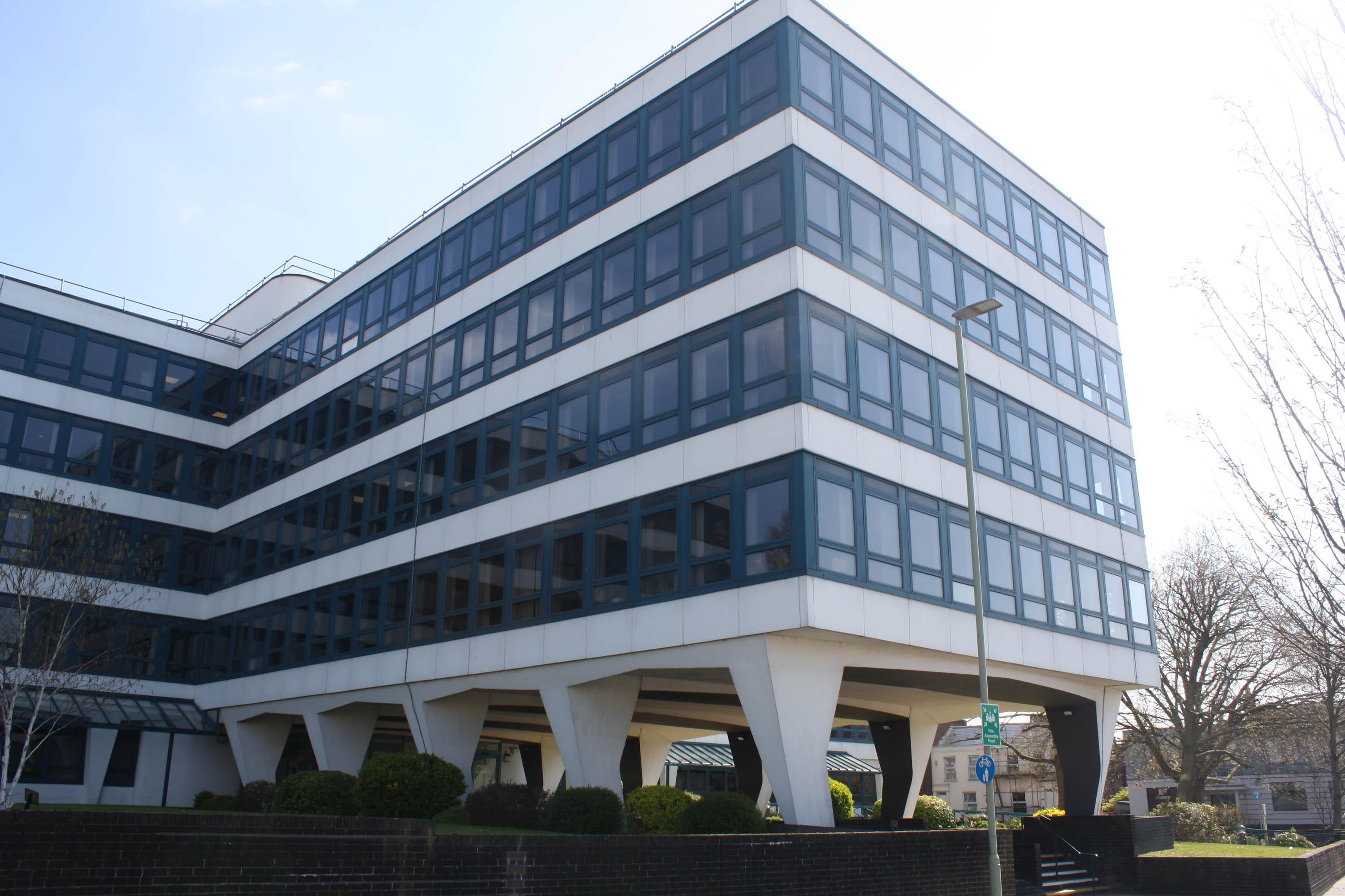 HM Land Registry, Twyver House, Gloucester. Built 1968 by R. Seifert