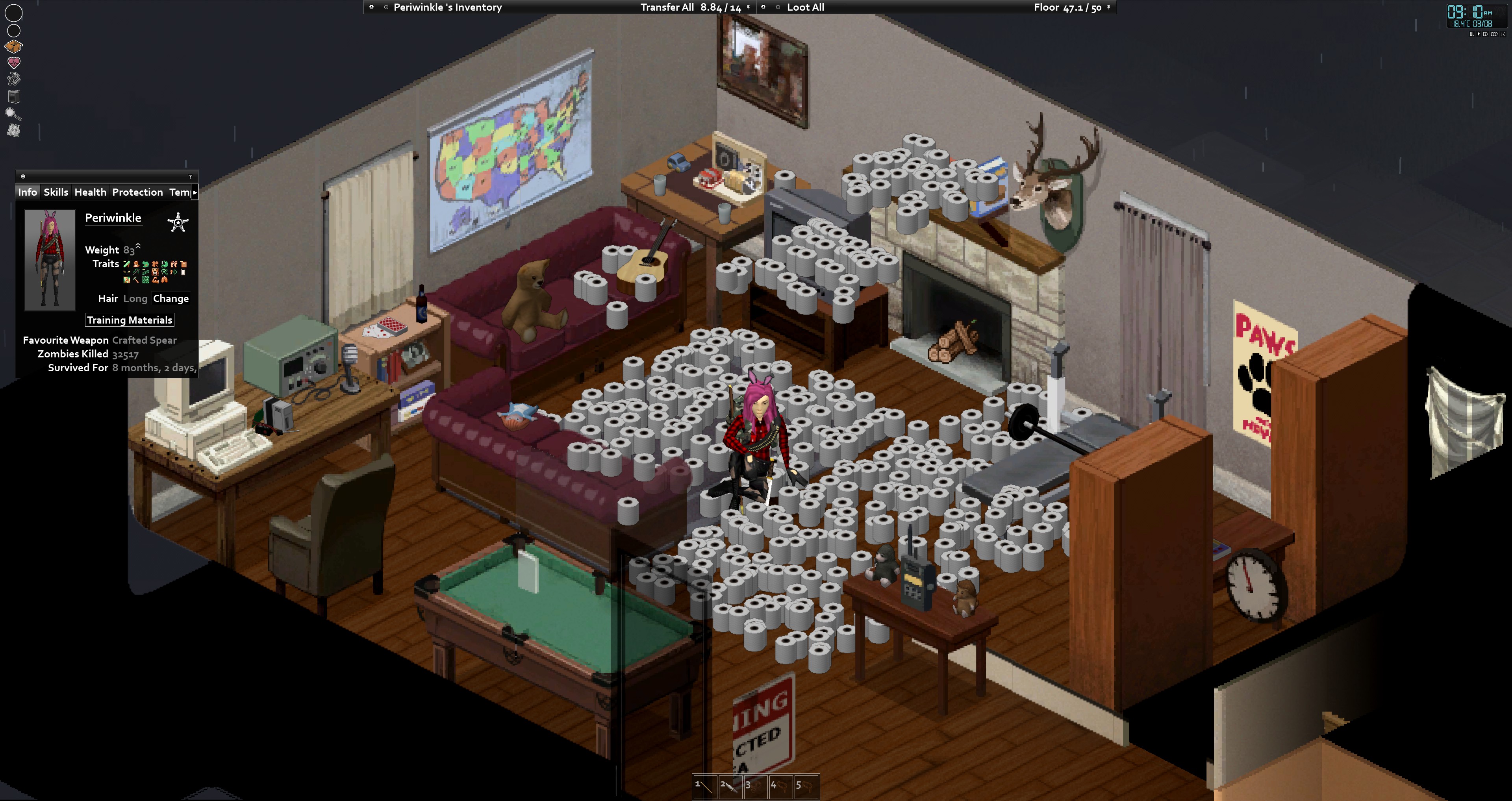 What am I gonna do with 420 toilet paper rolls? r/projectzomboid