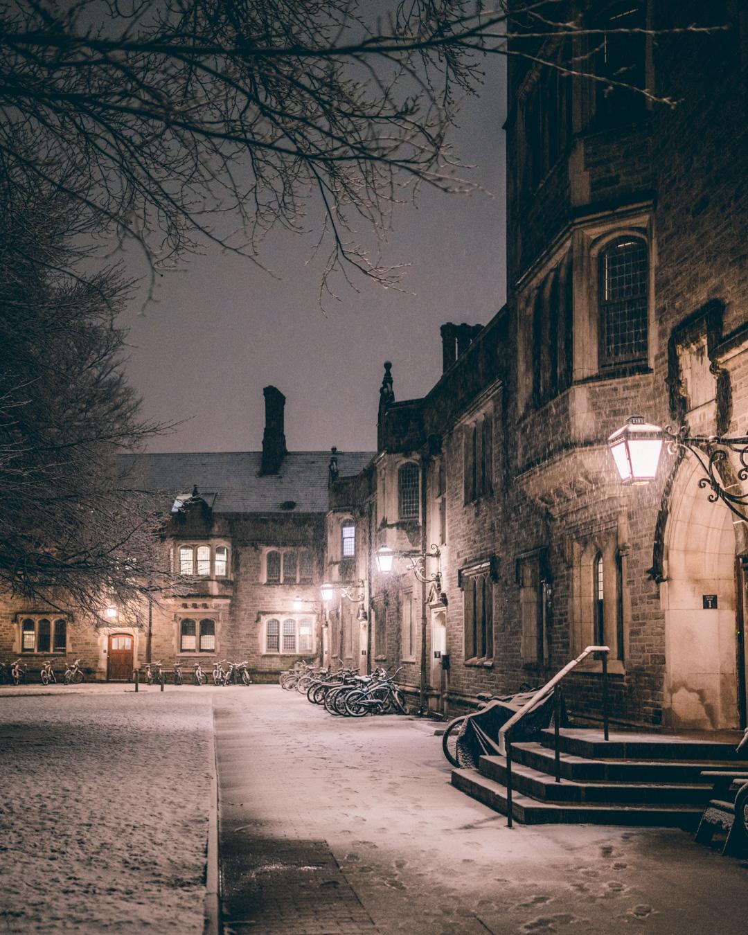 Took my camera out in the snow to capture some night shots. Princeton