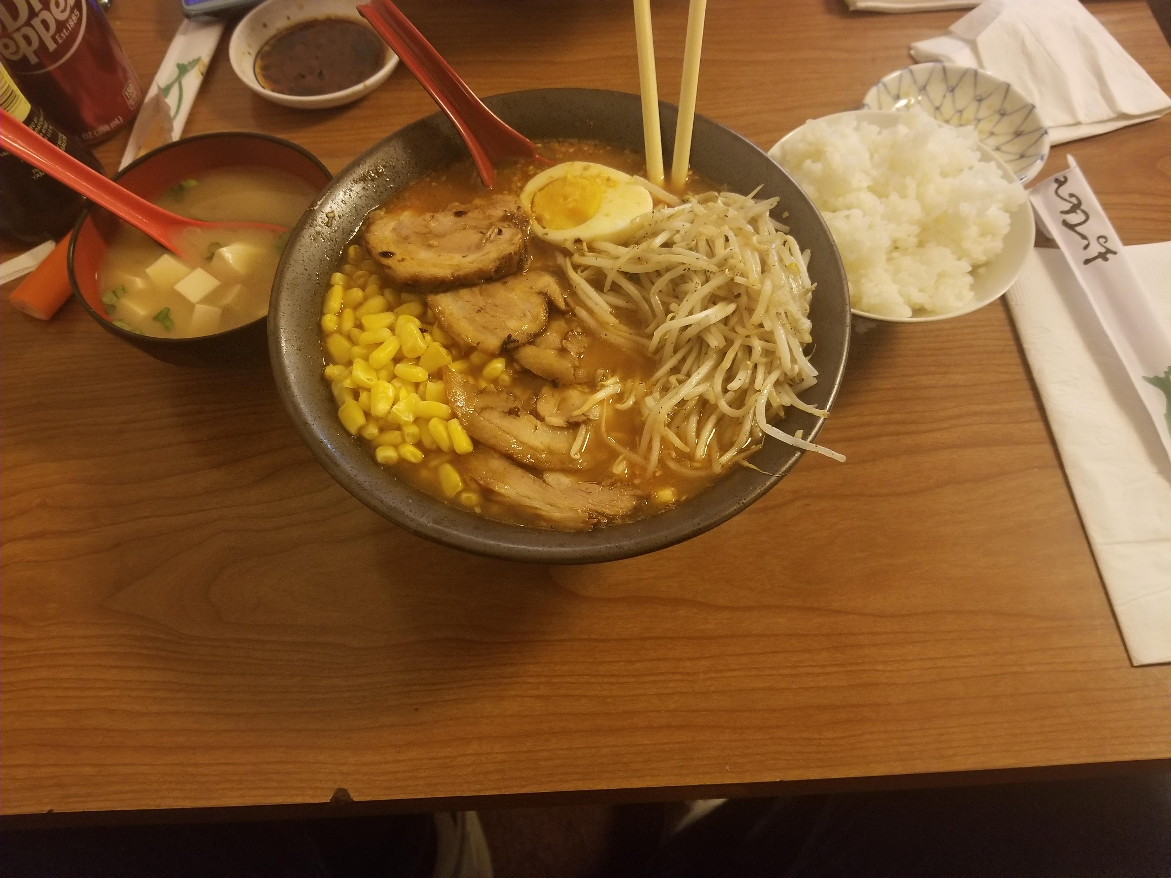 Spicy Miso Chashumen from Matsuharu in El Paso Texas r/ramen