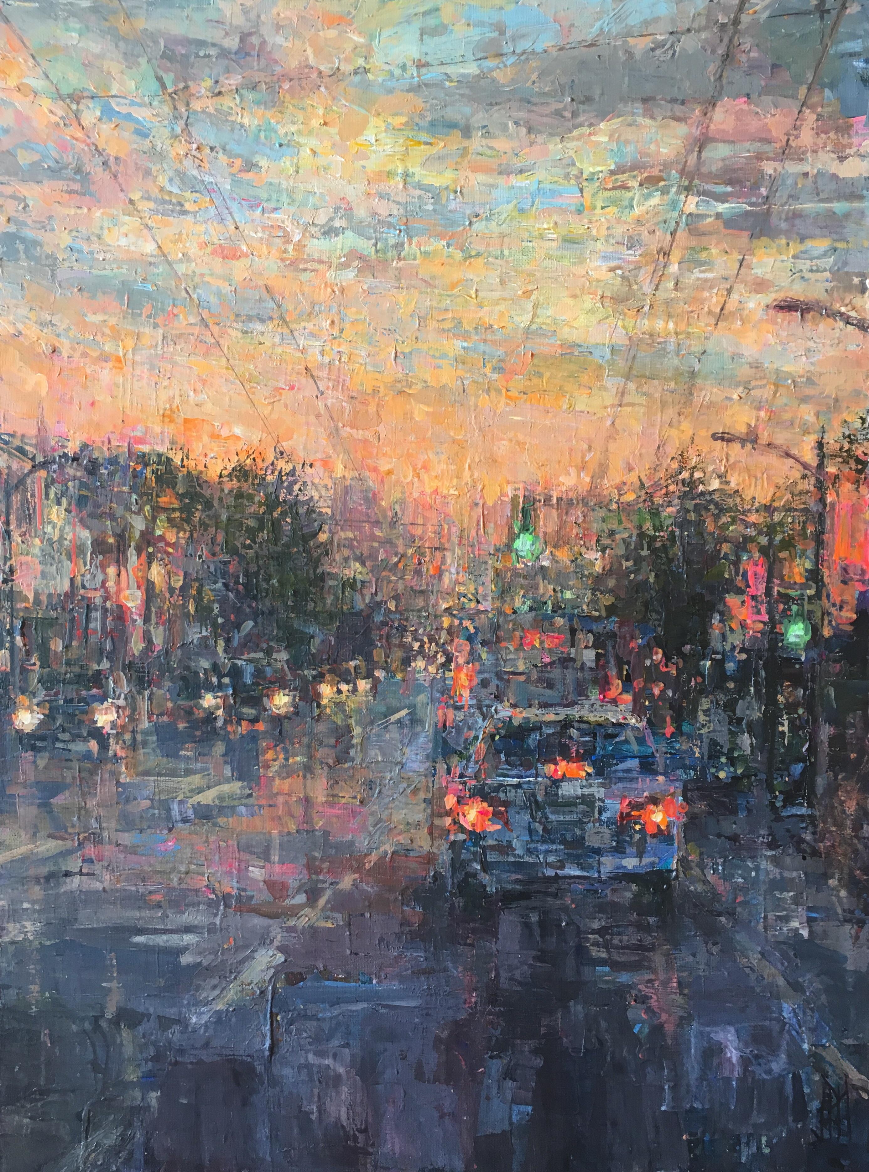 Hastings Sunrise, acrylic painting r/vancouver