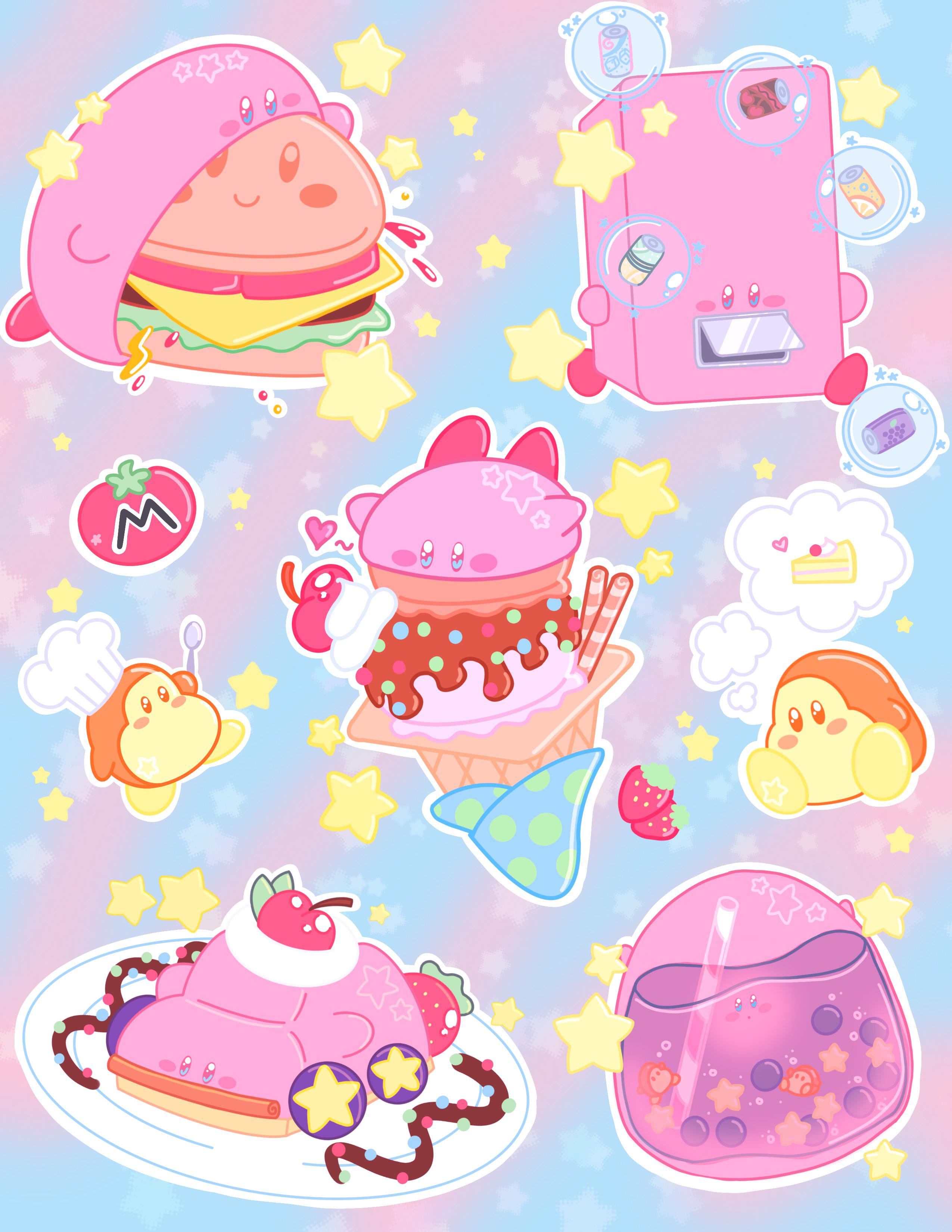 Kirby foods!! (oc) Kirby