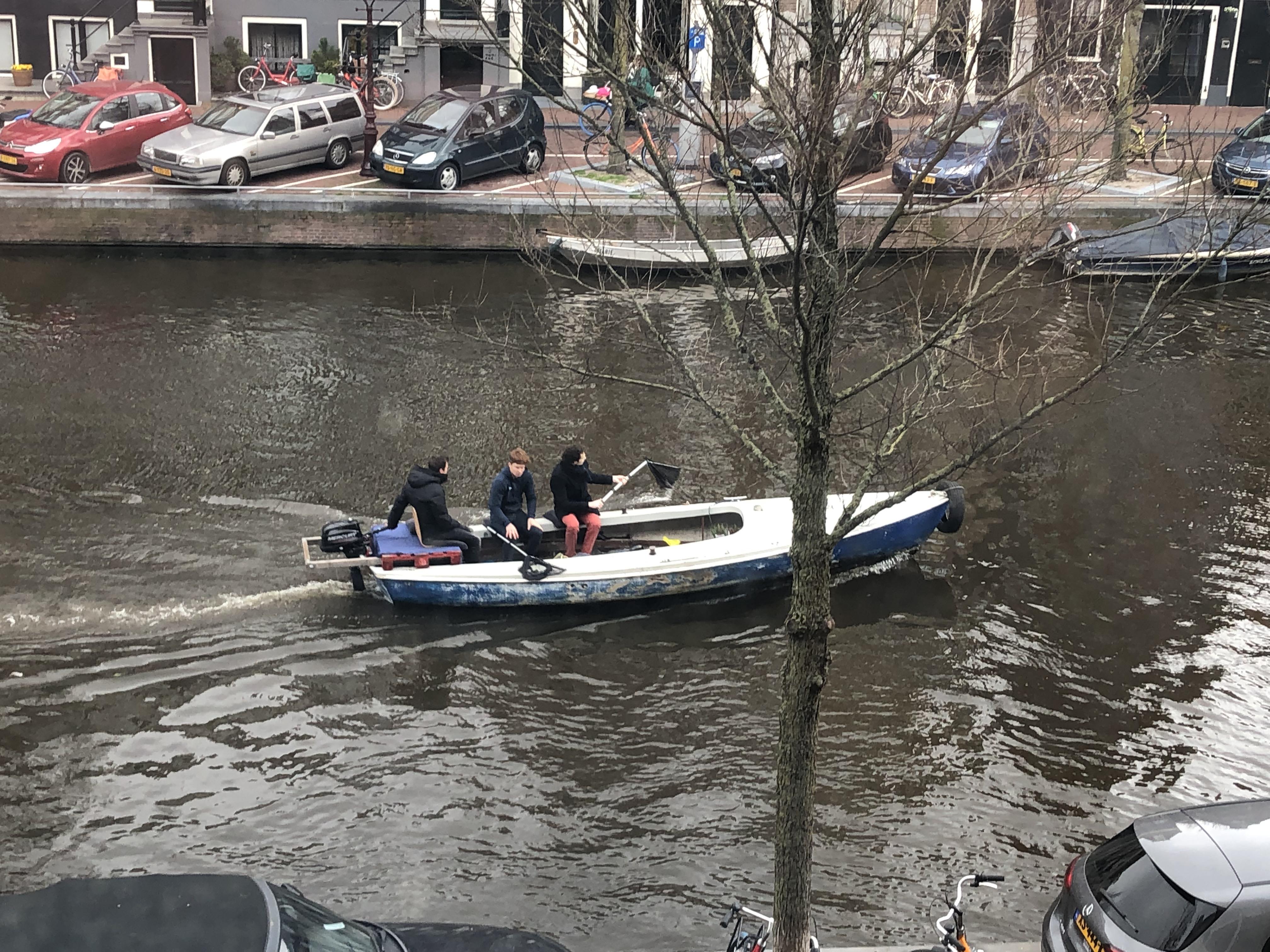 Just posting these awesome dudes cleaning up the canals on the