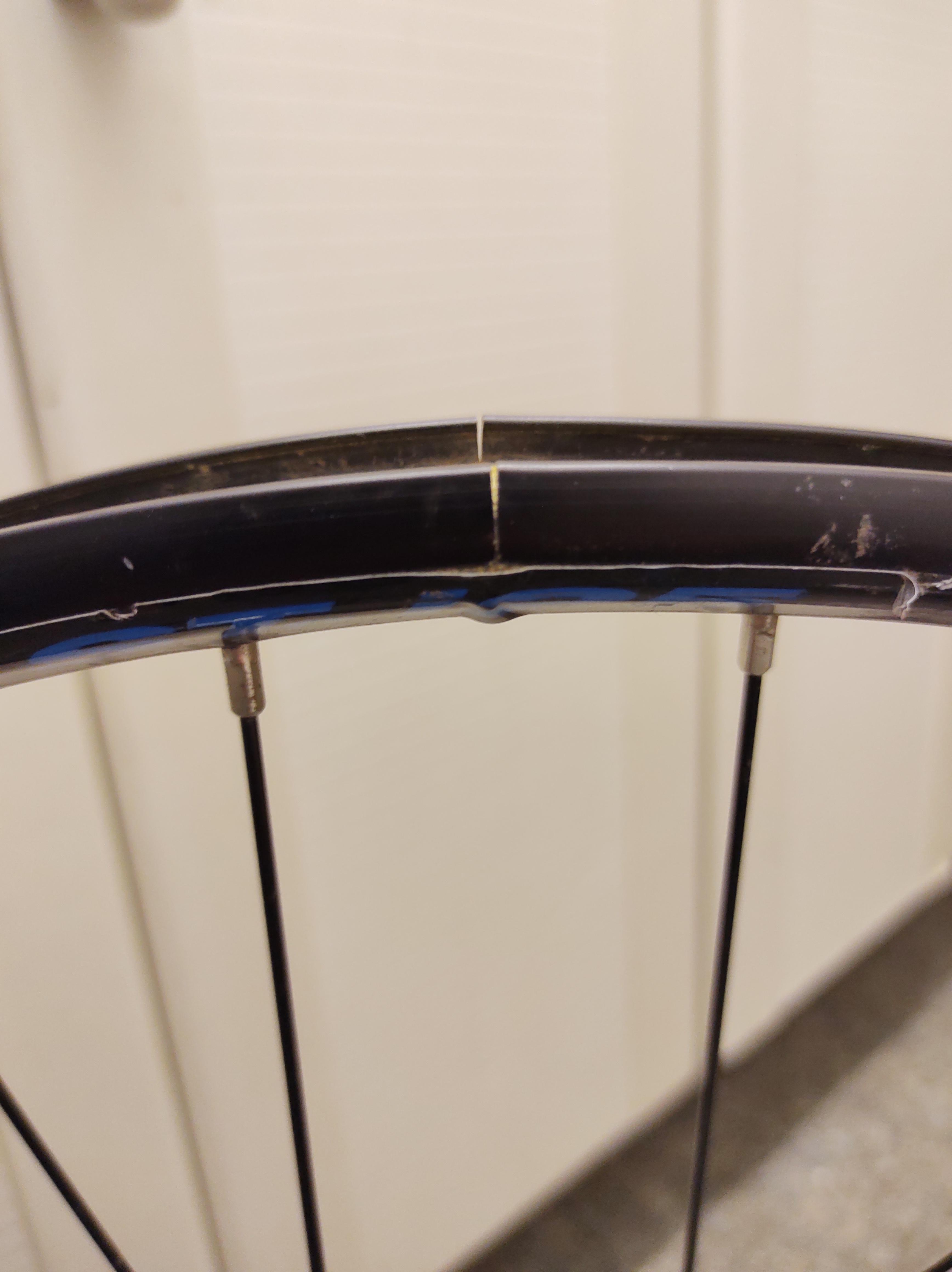 Noticed this crack one the rim. Is it fixable (or possible to ride