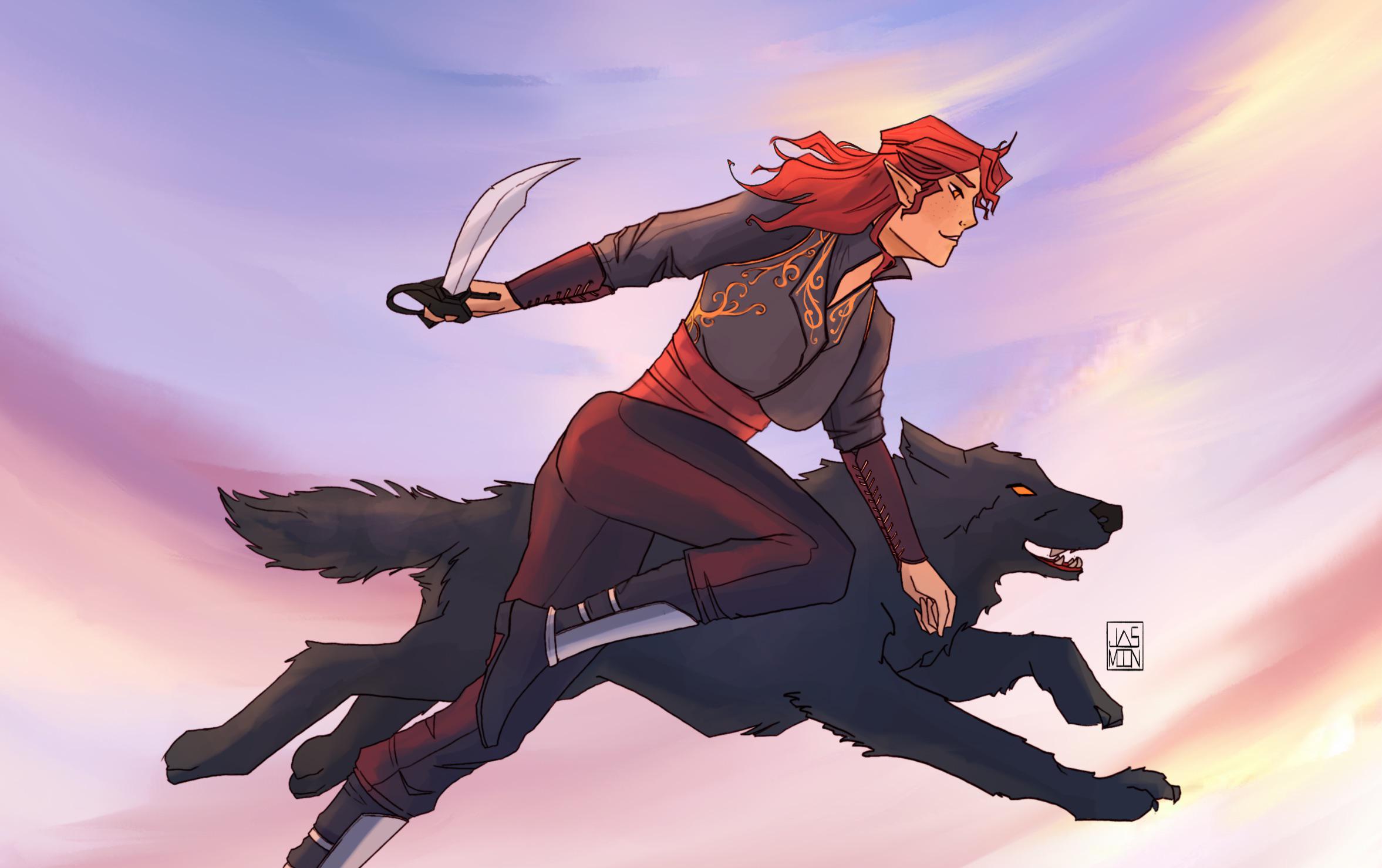 [ART][OC] RUN LIKE THE WIND BULLSEYE r/Dungeons_and_Dragons