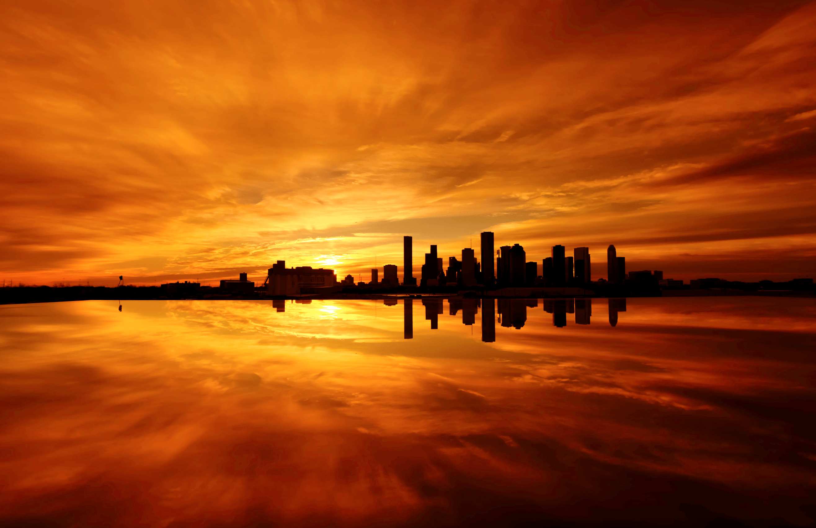 Houston sunrise by Cliff Baise r/pics