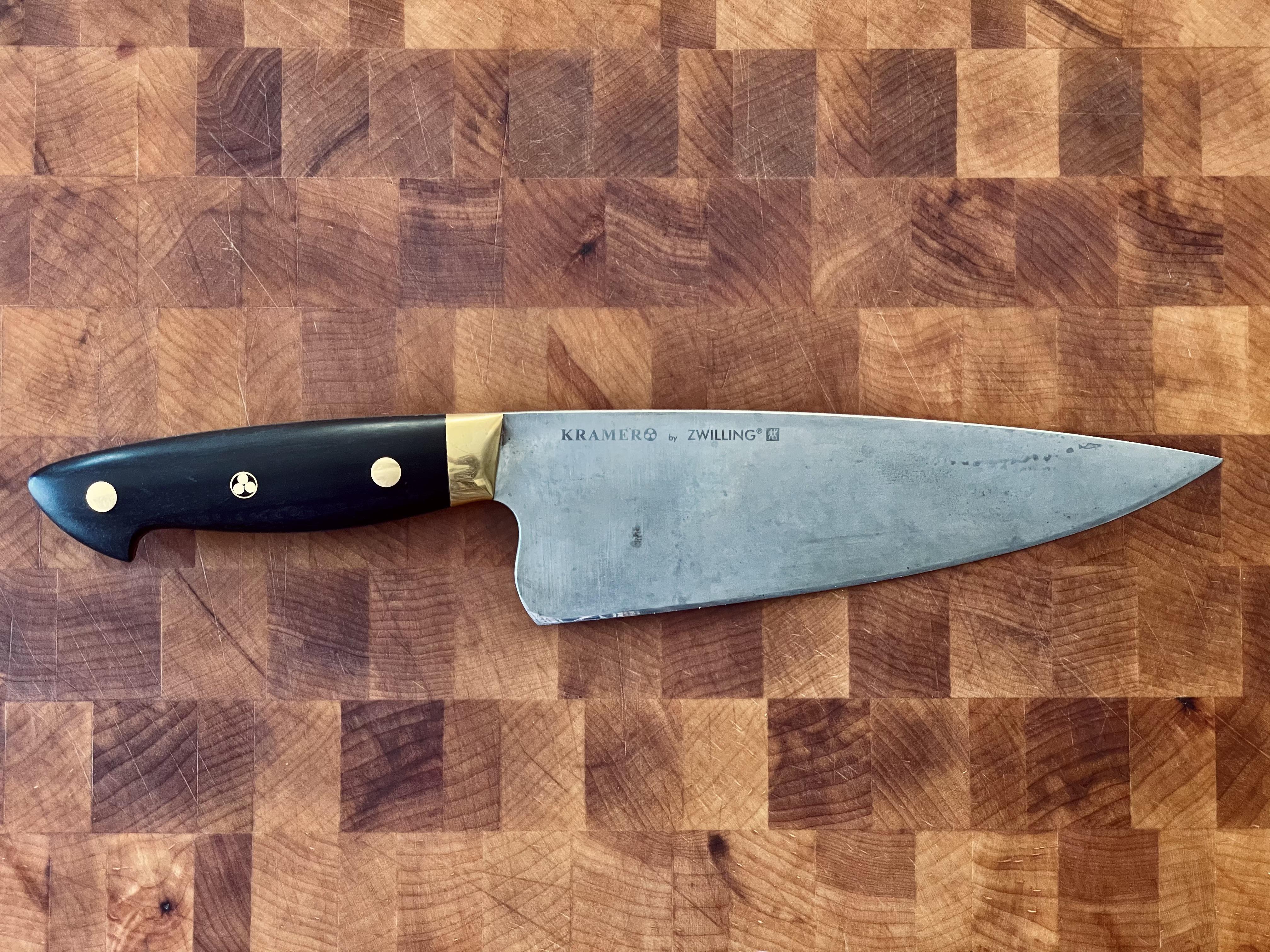 Bob Kramer Euroline Carbon 8” Chefs Knife r/chefknives