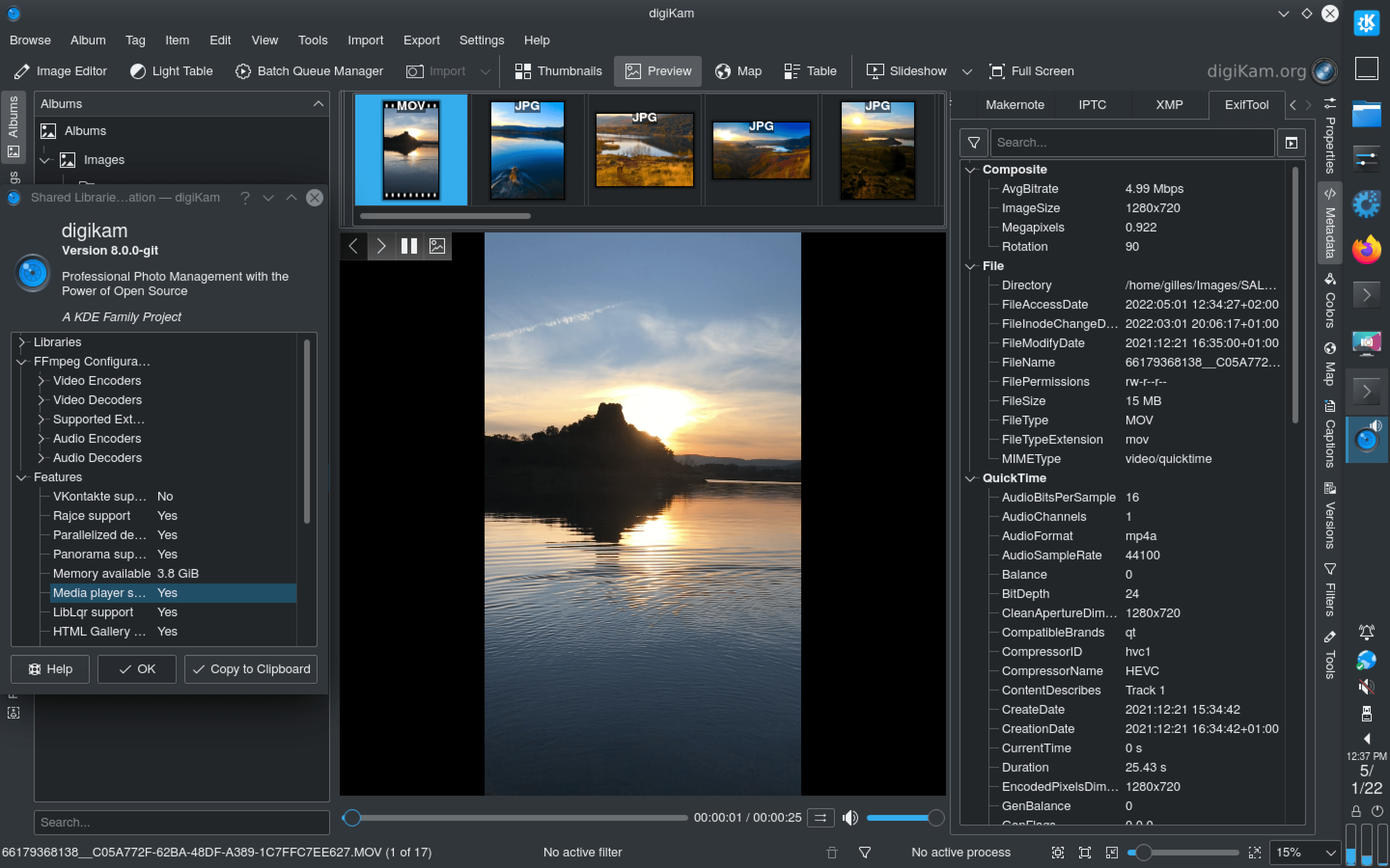 QtAV FFMpeg based media player source code in now integrated in next