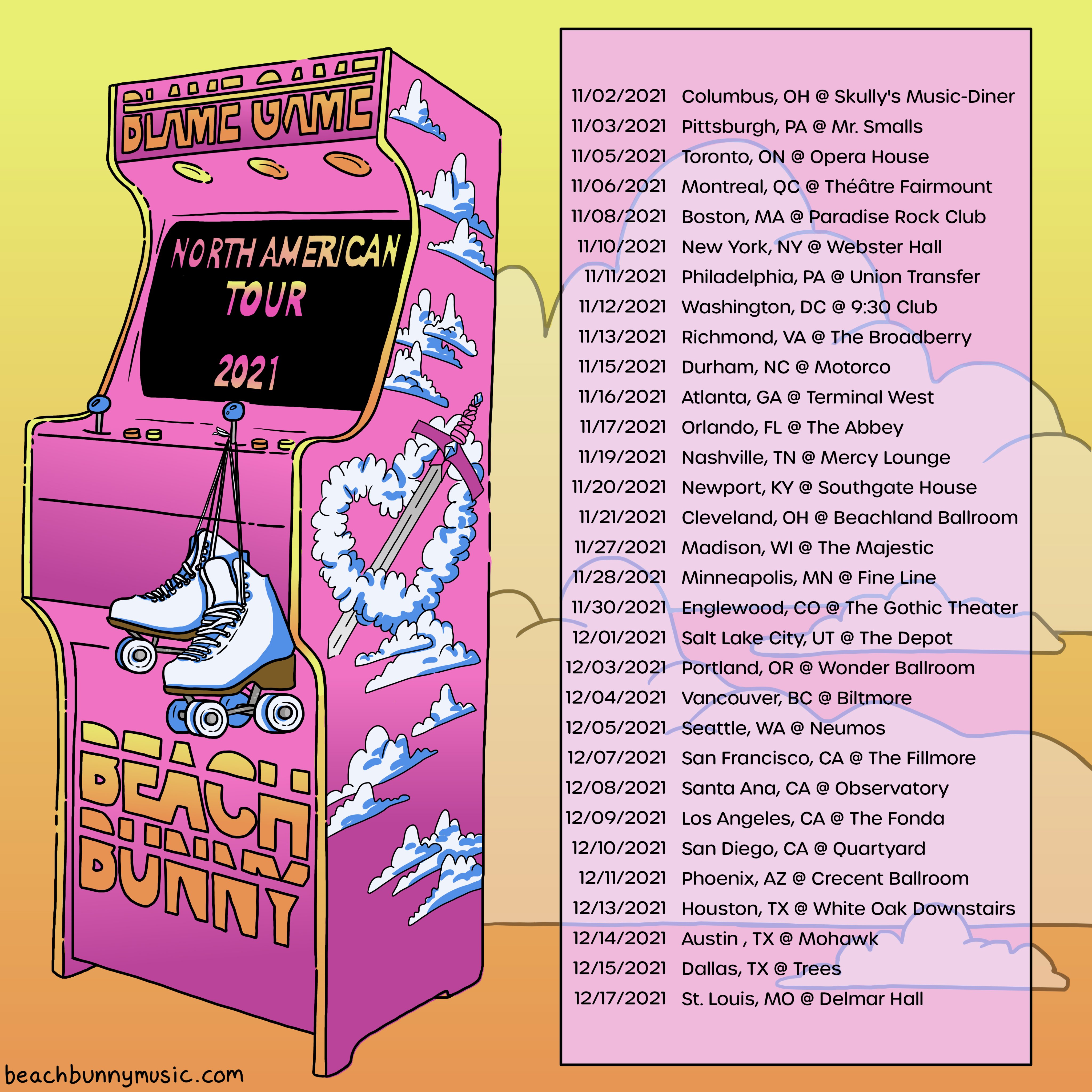 Beach Bunny Tour just announced! r/beachbunny
