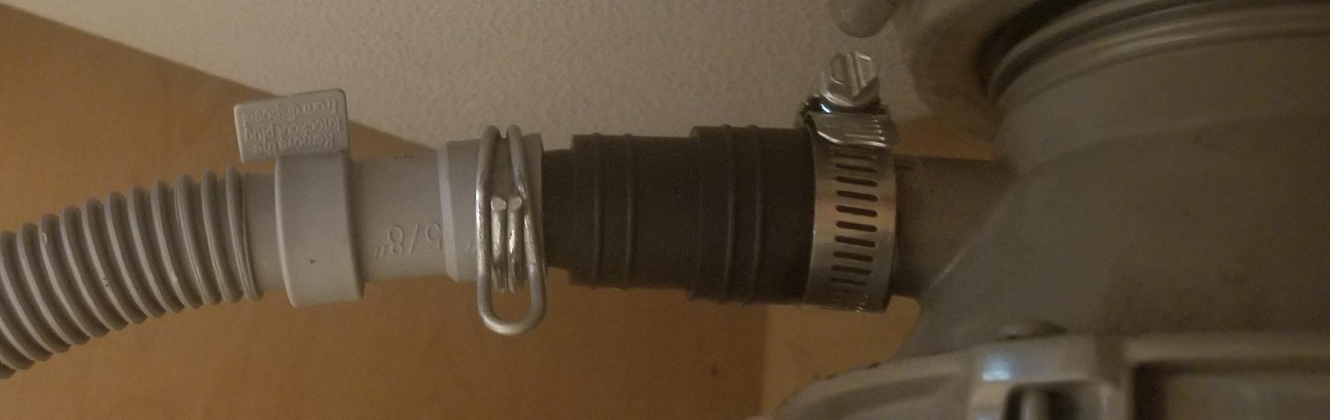 Dishwasher drain hose came loose! r/fixit