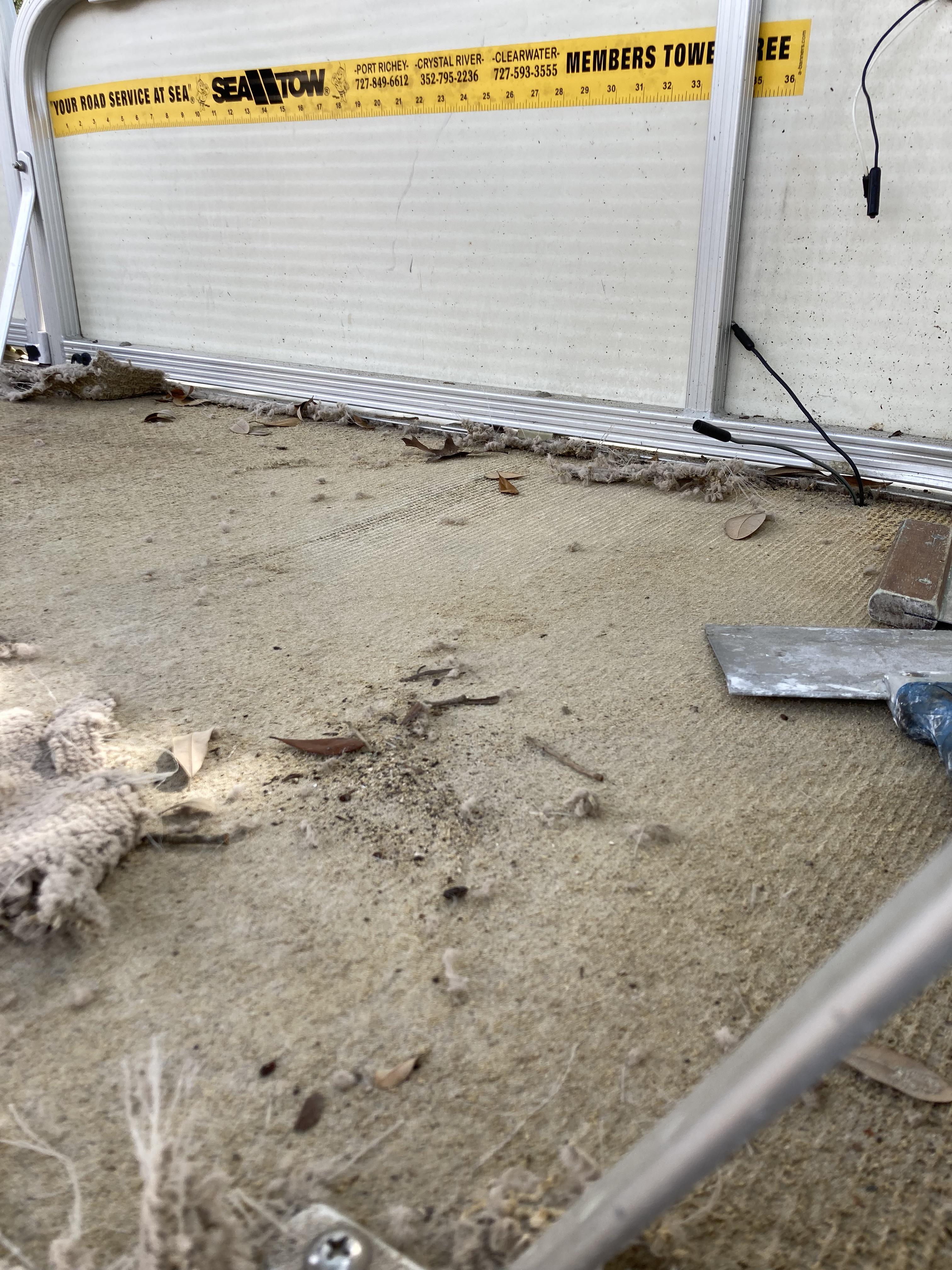 Painting over carpet glue has anyone done this? r/Pontoons