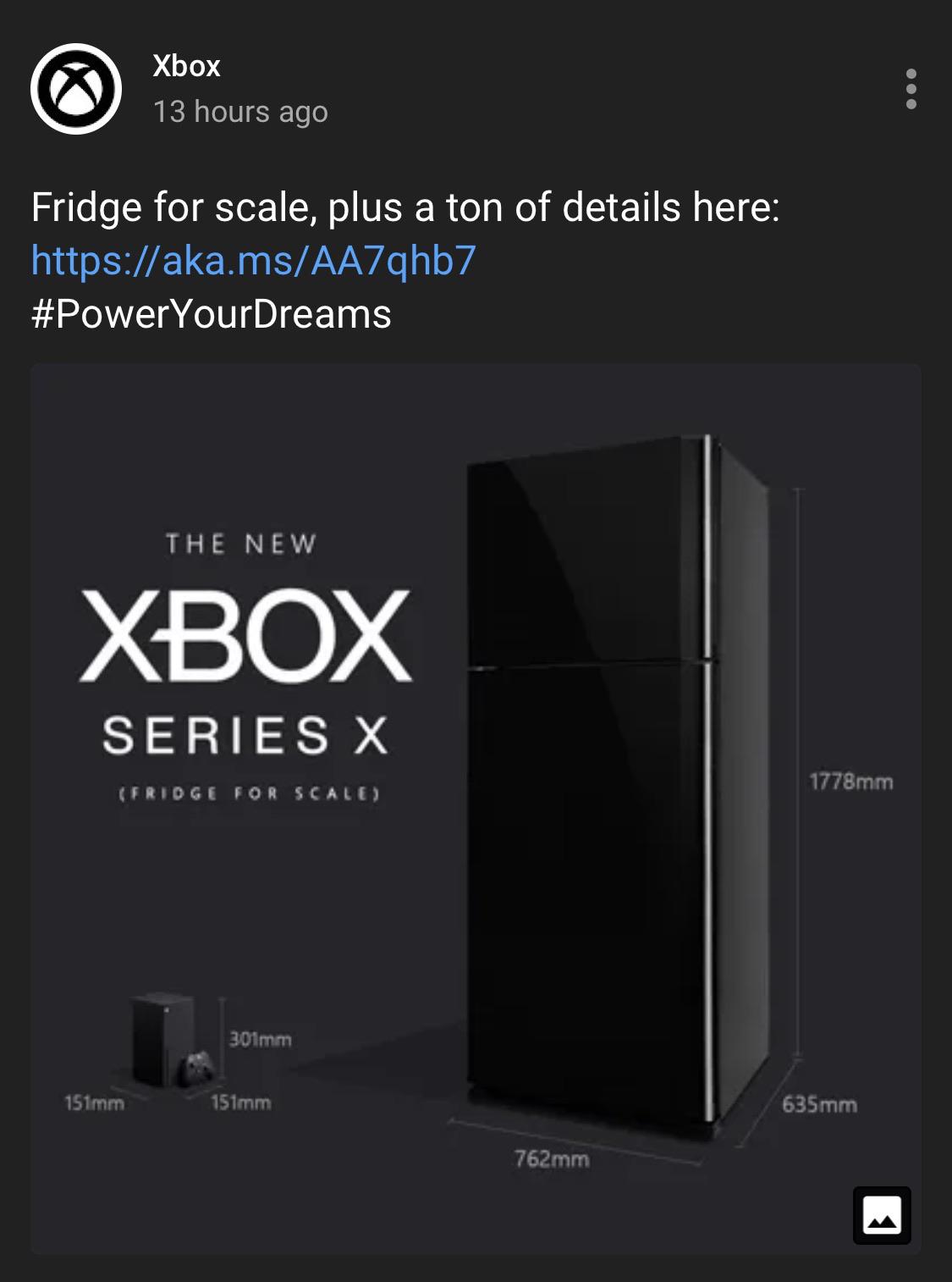 Fridge for scale r/xbox