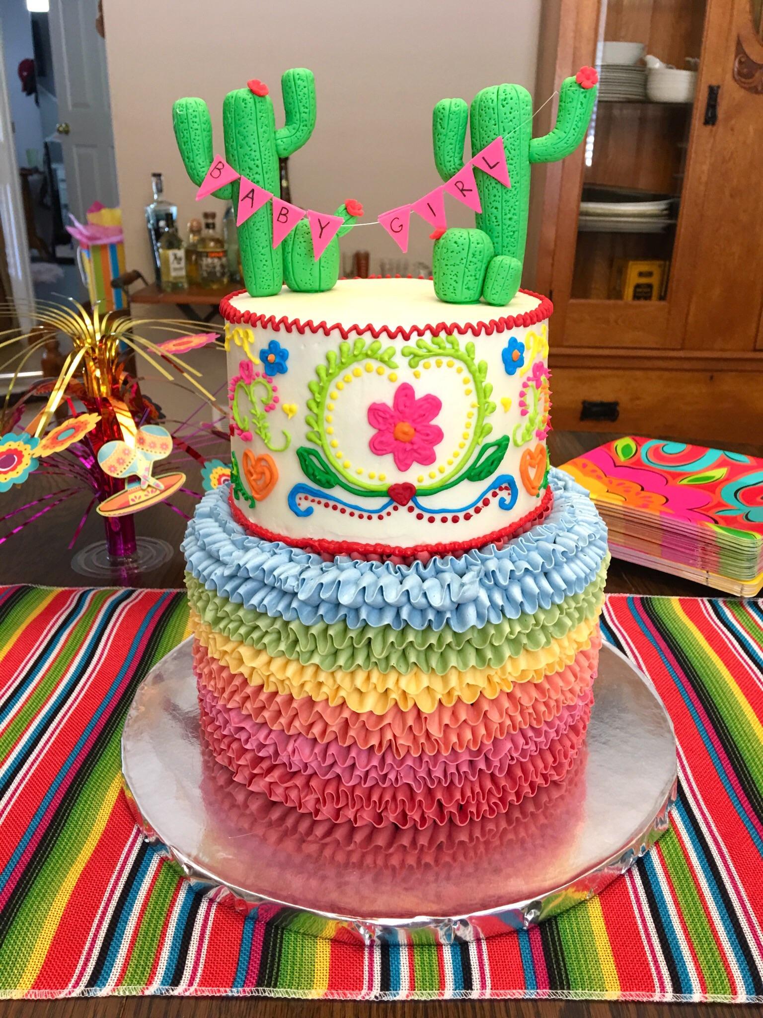 Cake I made for a Cinco de Mayo baby shower r/CAKEWIN