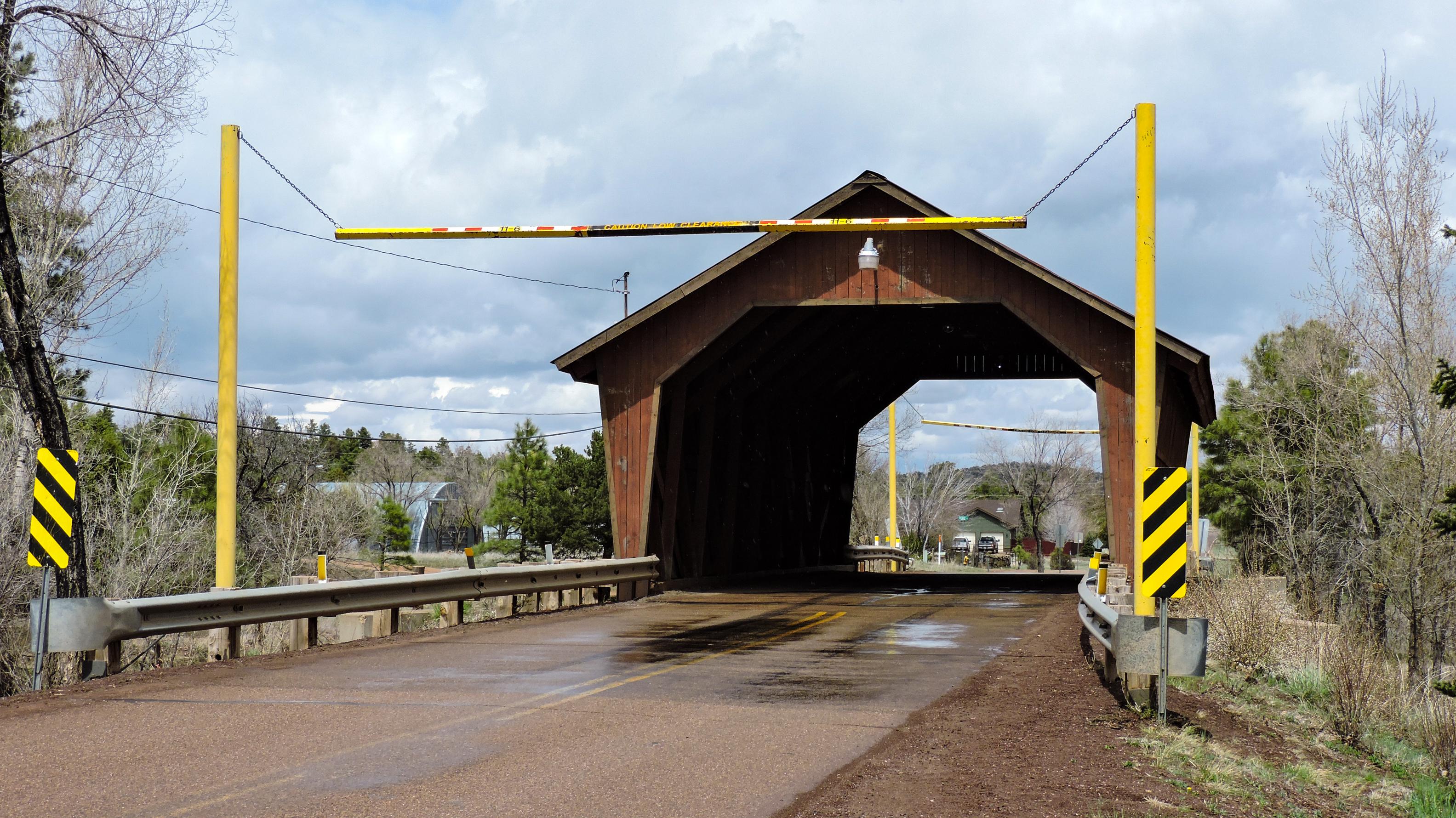 I visited the only covered bridge in the State of Arizona (Pinedale, AZ